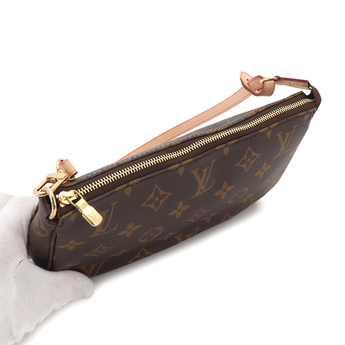 Monogram Pochette Accessoires Hand Bag Pouch Brown M40712