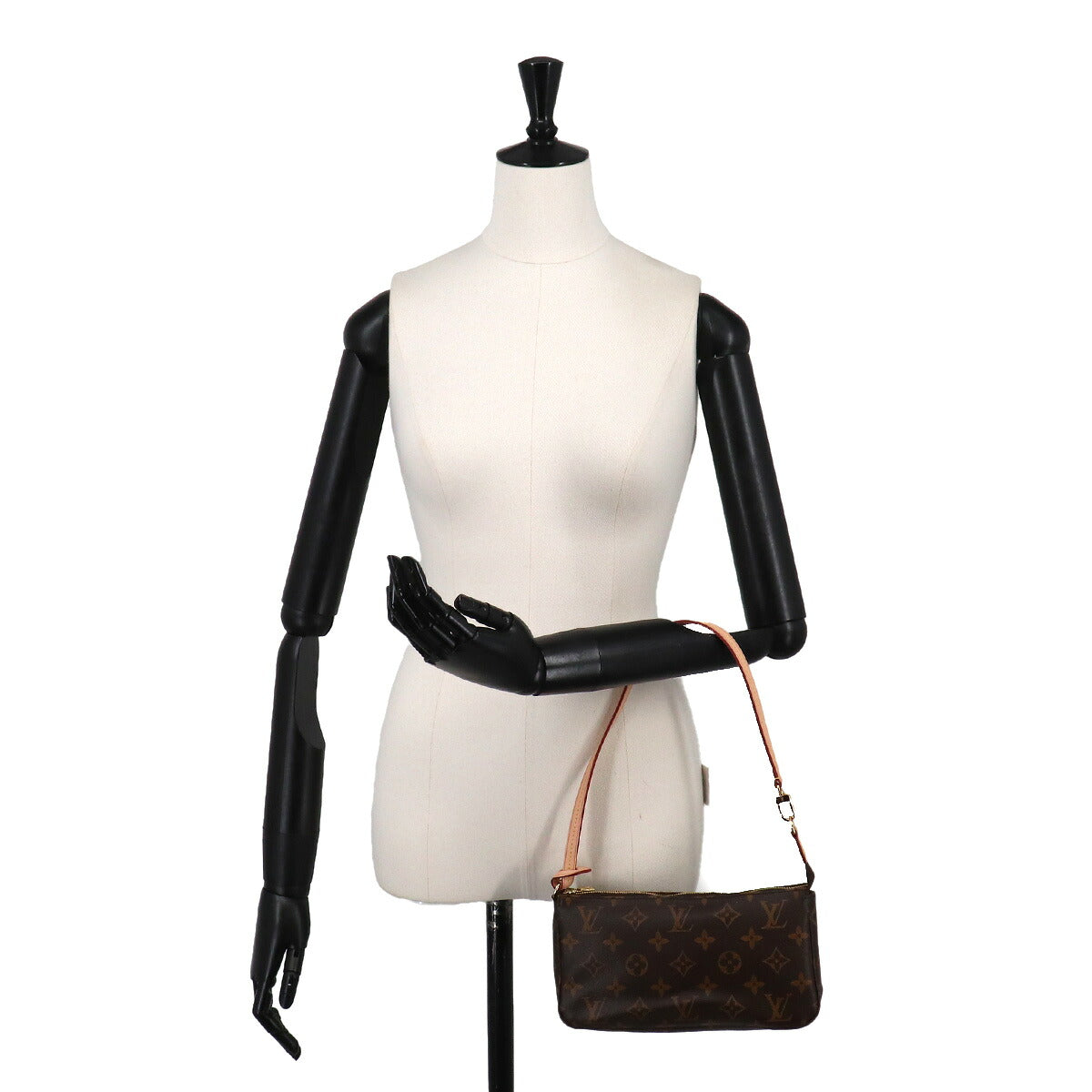 Monogram Pochette Accessoires Hand Bag Pouch Brown M40712