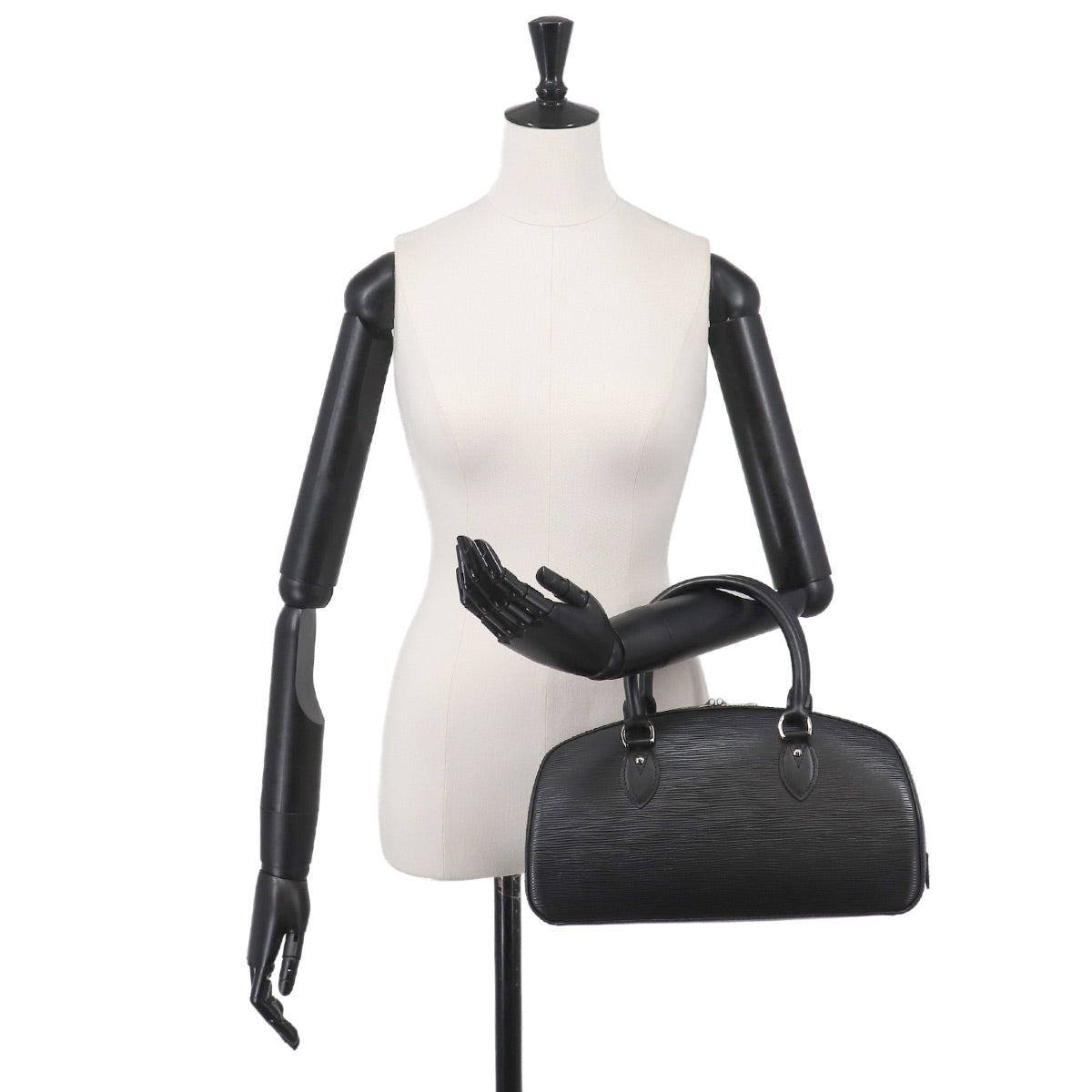 Epi Jasmin Hand Bag Leather Noir Black M52852 Purse