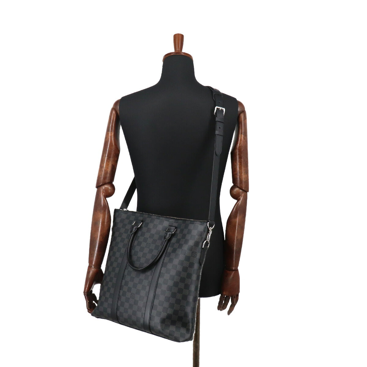 Damier Graphite Anton Tote Shoulder Bag N40000 Purse