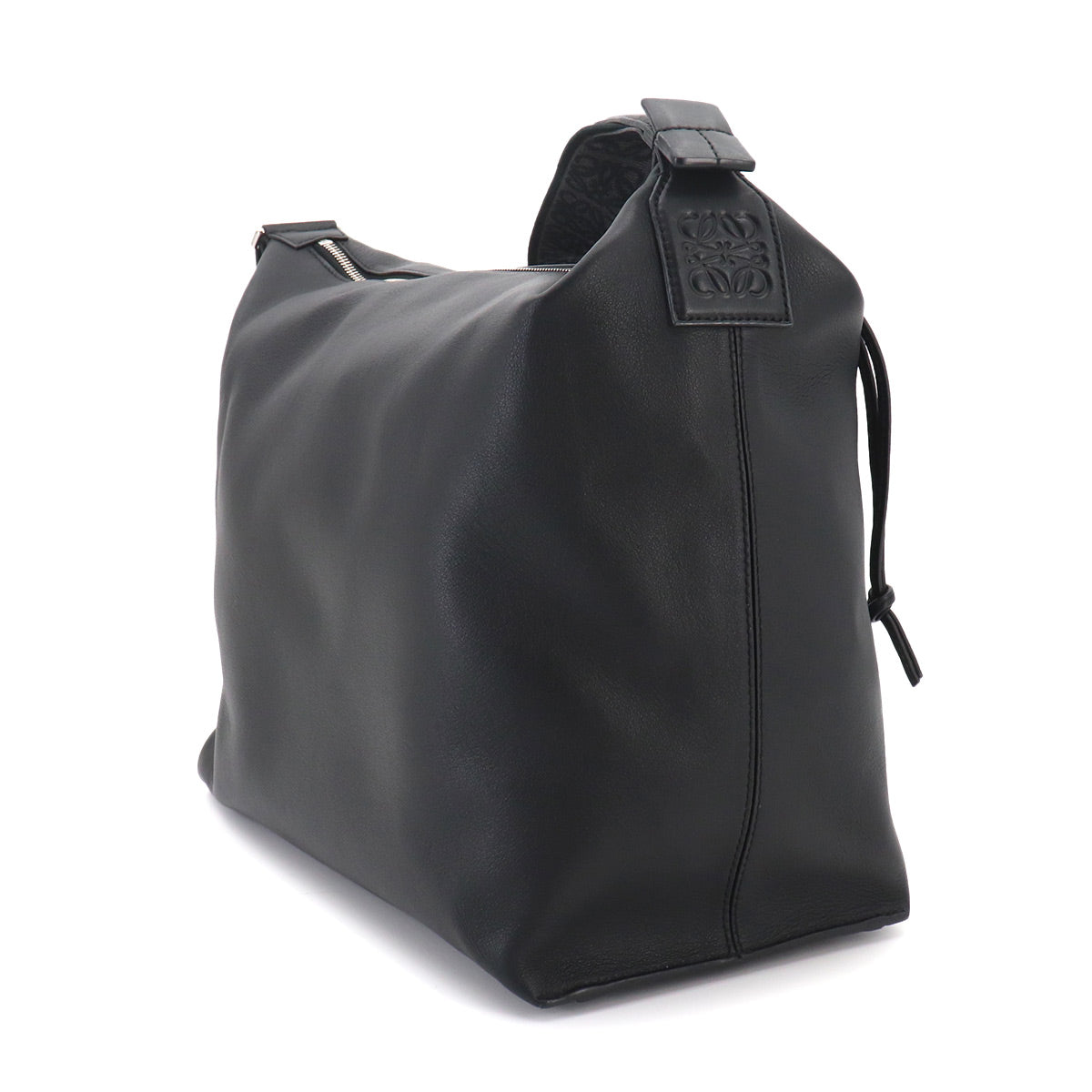 Cubi Crossbody Shoulder Bag Leather Black Anagram