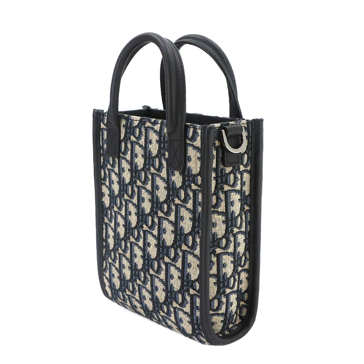 Safari North South Tote Shoulder Bag Oblique Canvas