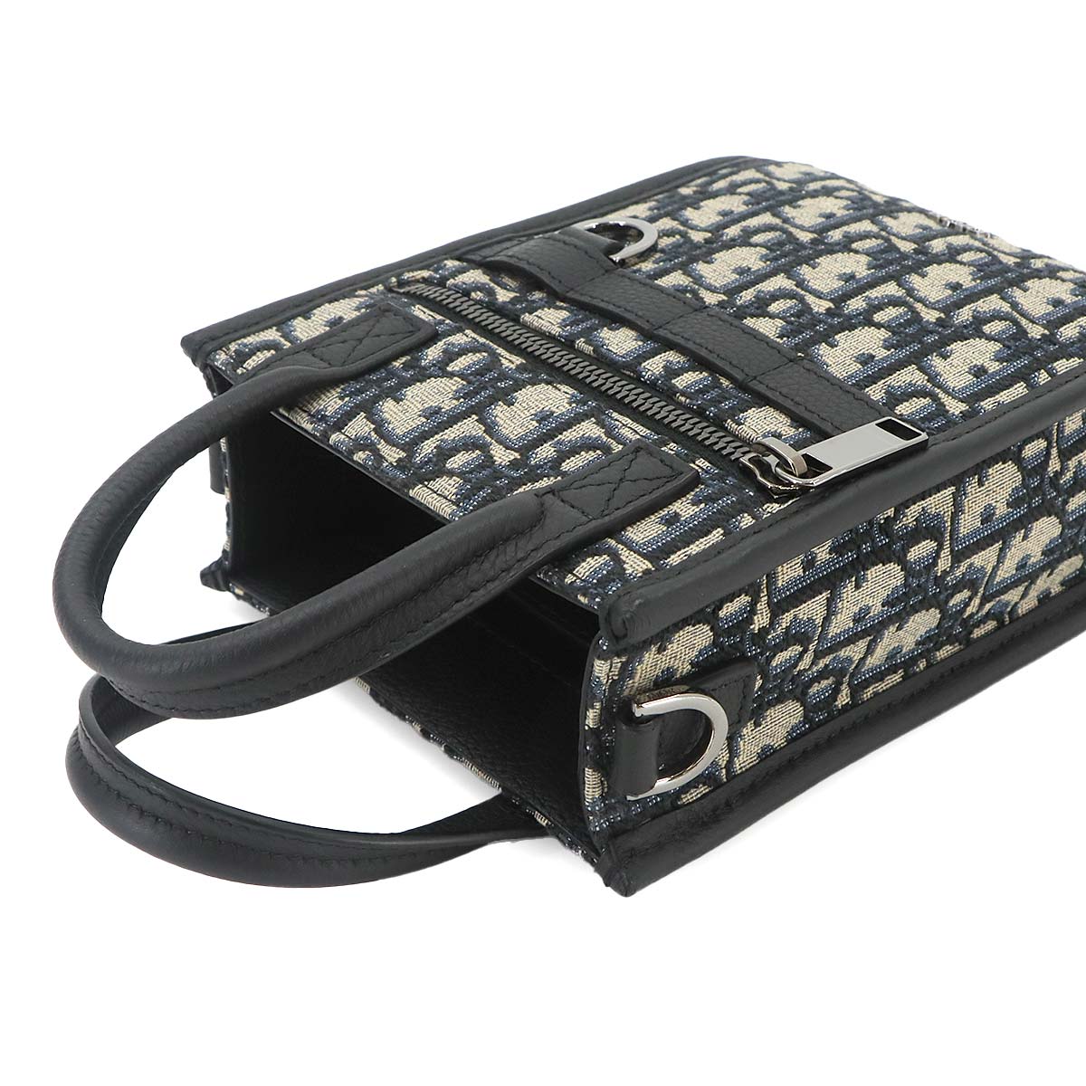 Safari North South Tote Shoulder Bag Oblique Canvas