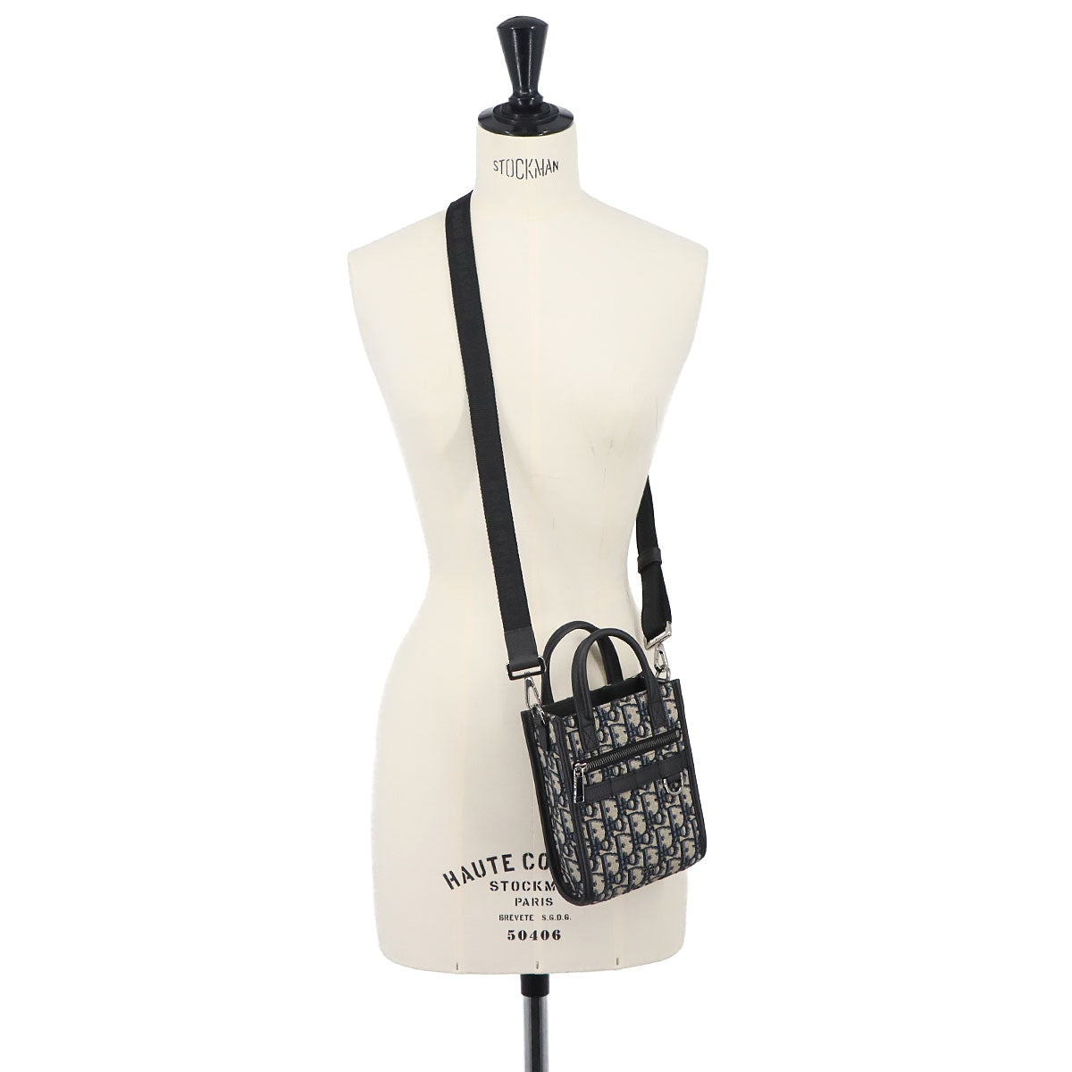 Safari North South Tote Shoulder Bag Oblique Canvas