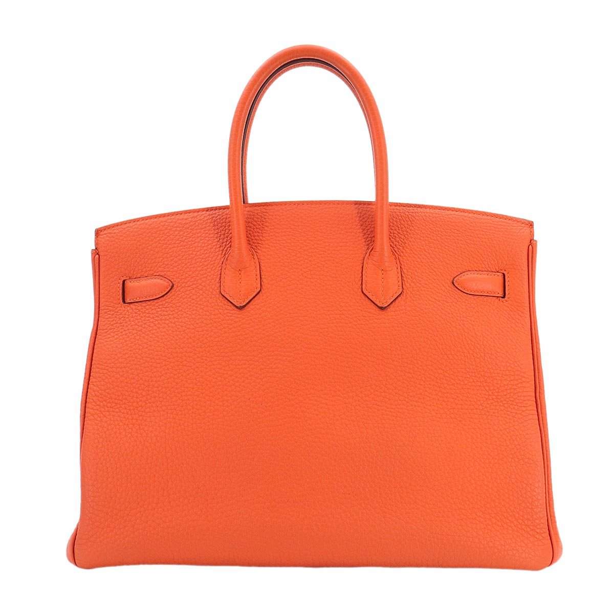 Birkin 35 Veau Togo Feu Orange Hand Bag Purse