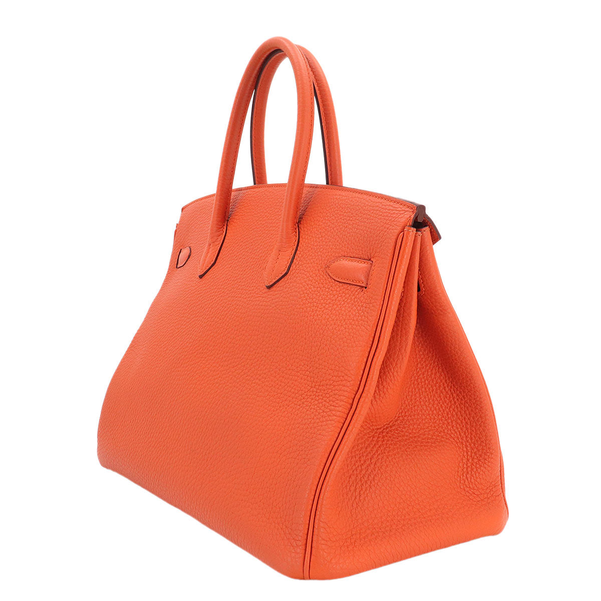 Birkin 35 Veau Togo Feu Orange Hand Bag Purse