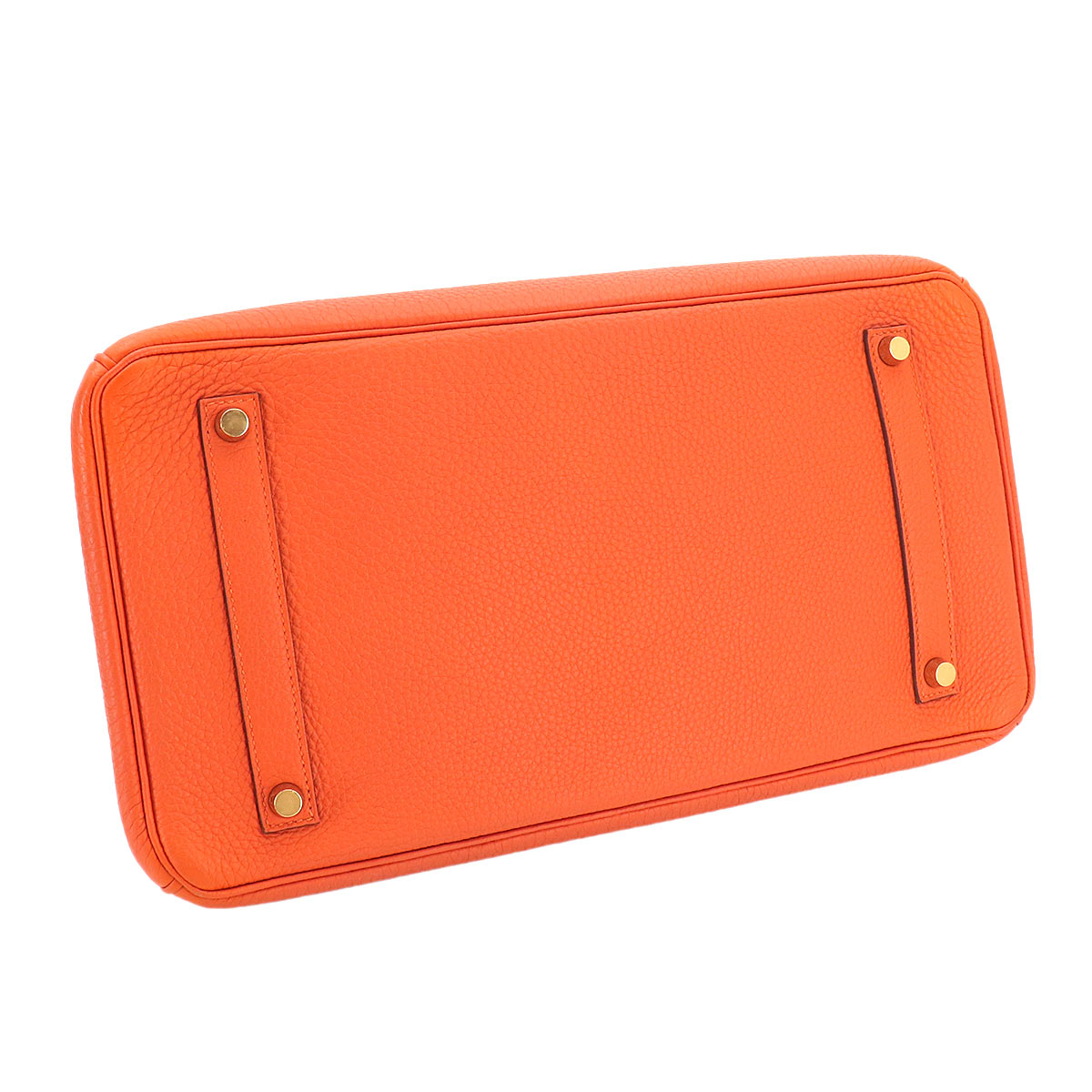 Birkin 35 Veau Togo Feu Orange Hand Bag Purse