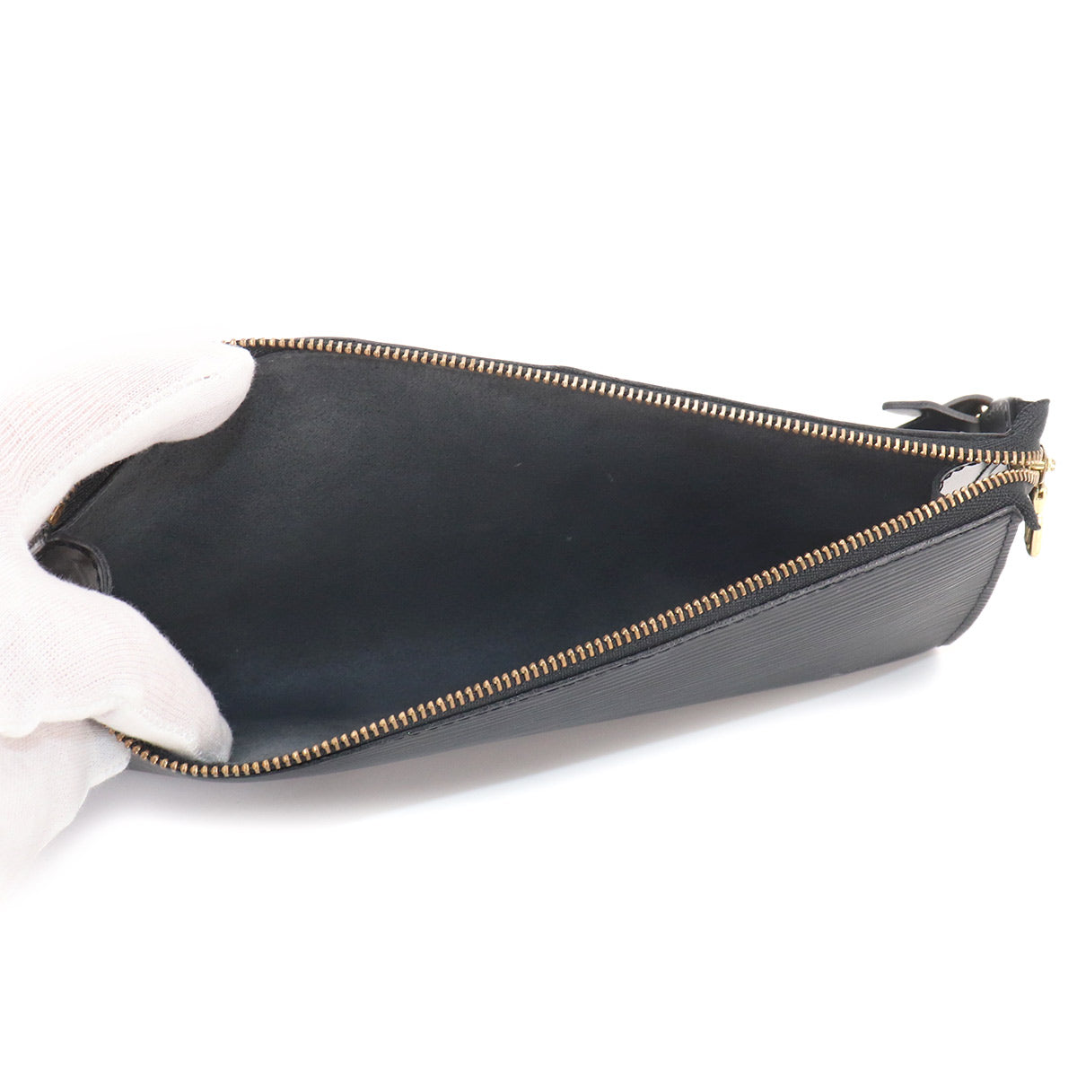 Epi Pochette Accessoires Hand Bag Black M52942