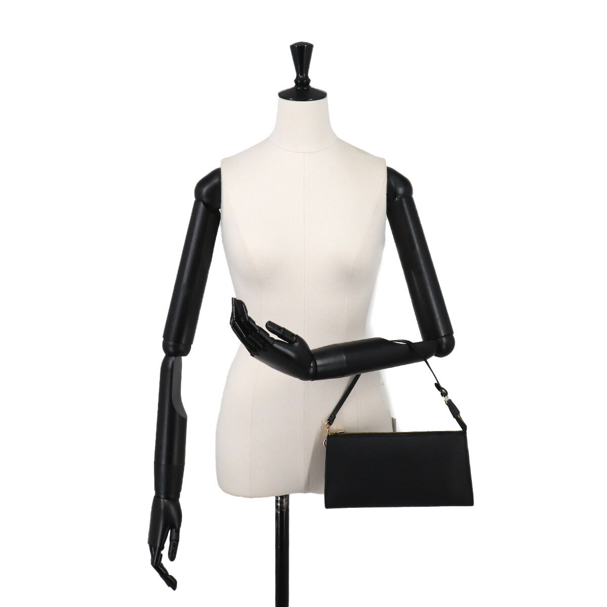 Epi Pochette Accessoires Hand Bag Black M52942