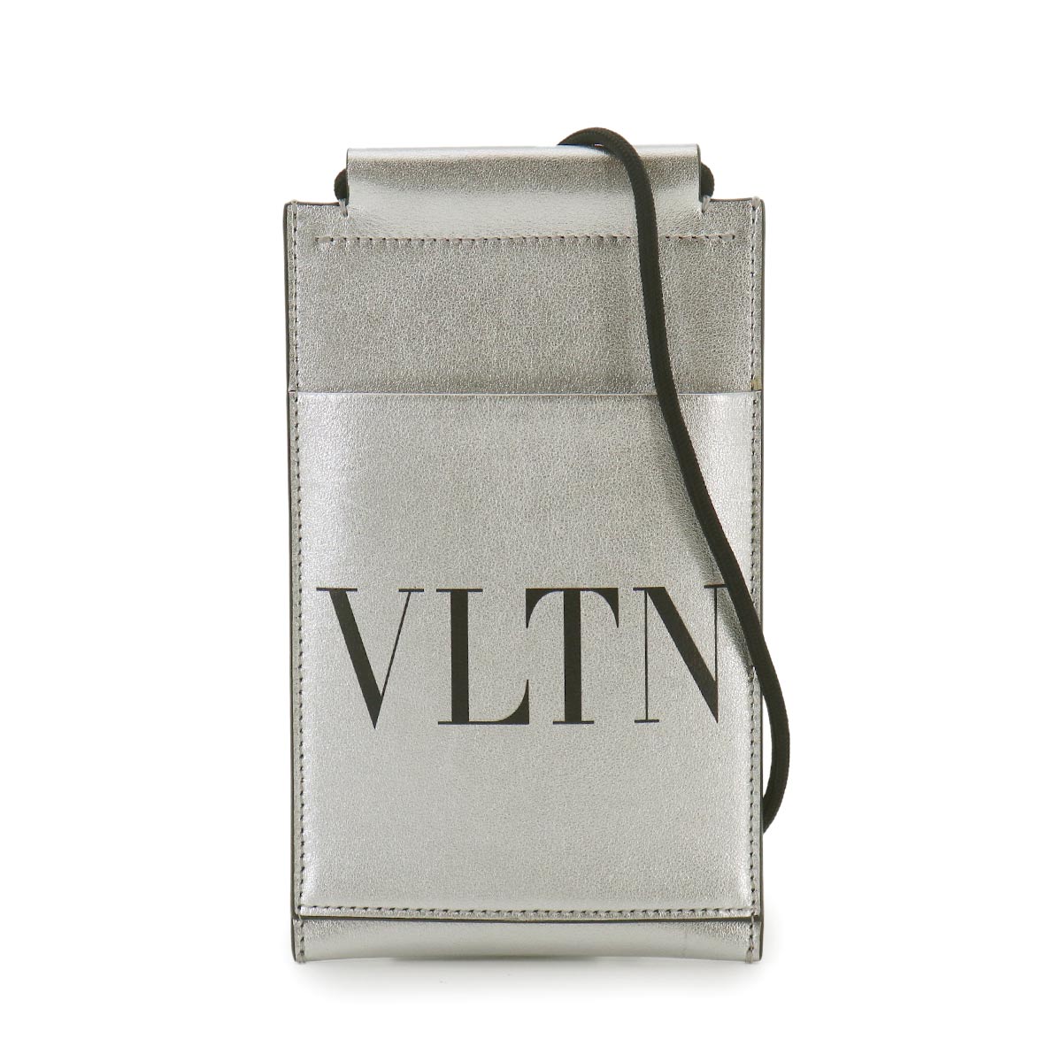 VLTN Logo Shoulder Bag Phone Card Pouch Leather