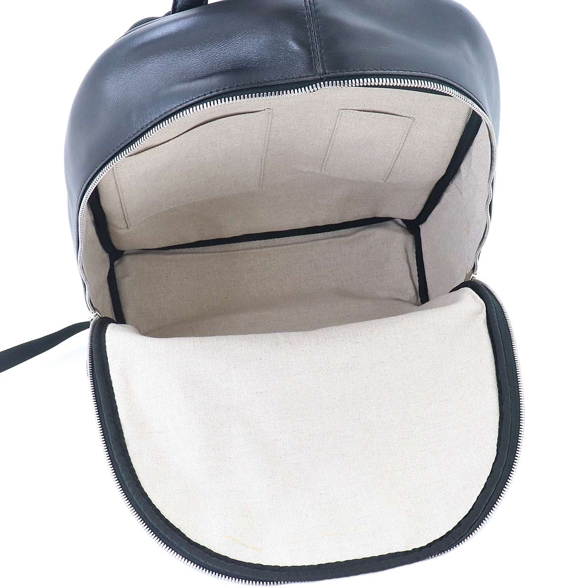 Berluti Calligraphy BackPack Leather Black Purse