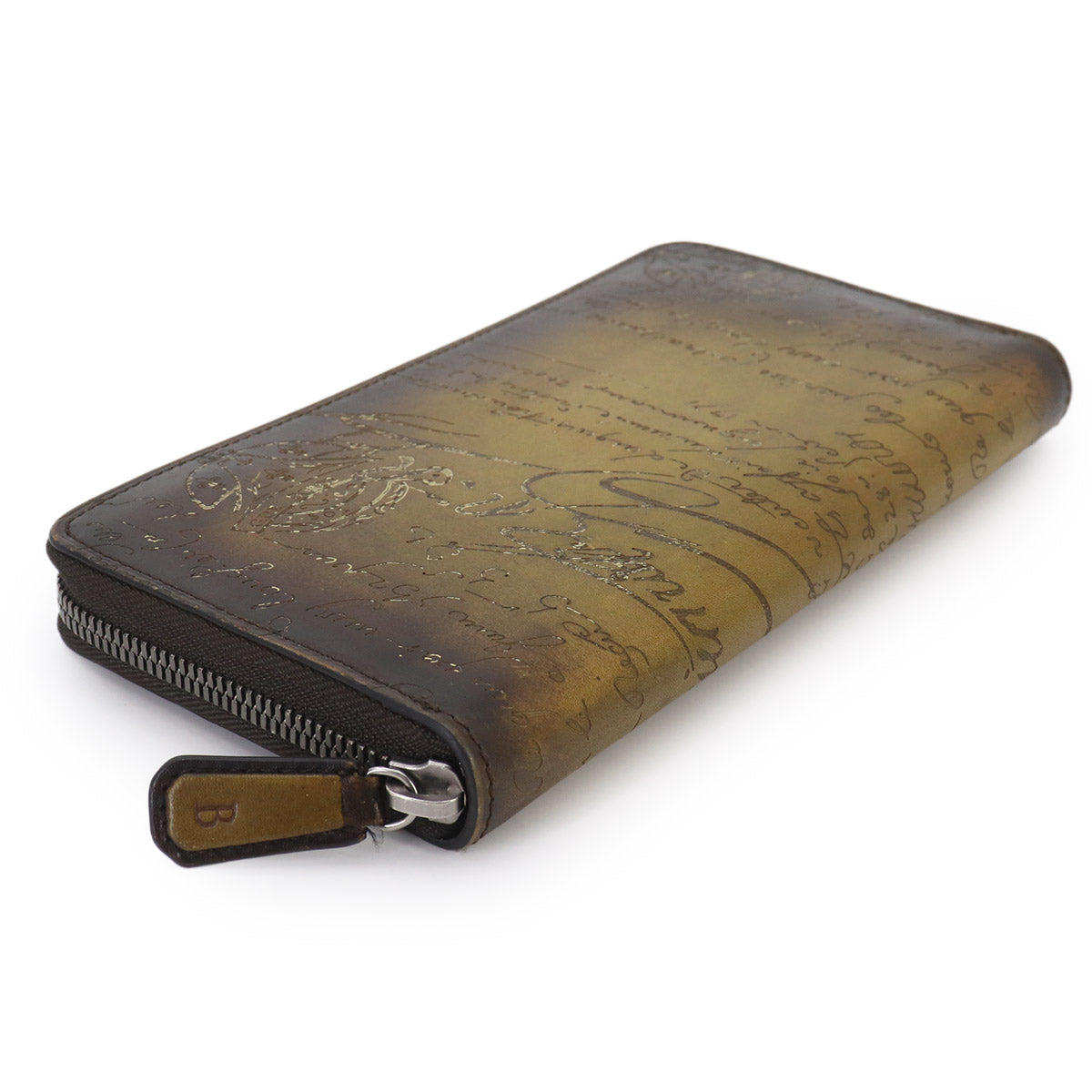 Calligraphy Itauba Long Wallet Venezia Leather Brown