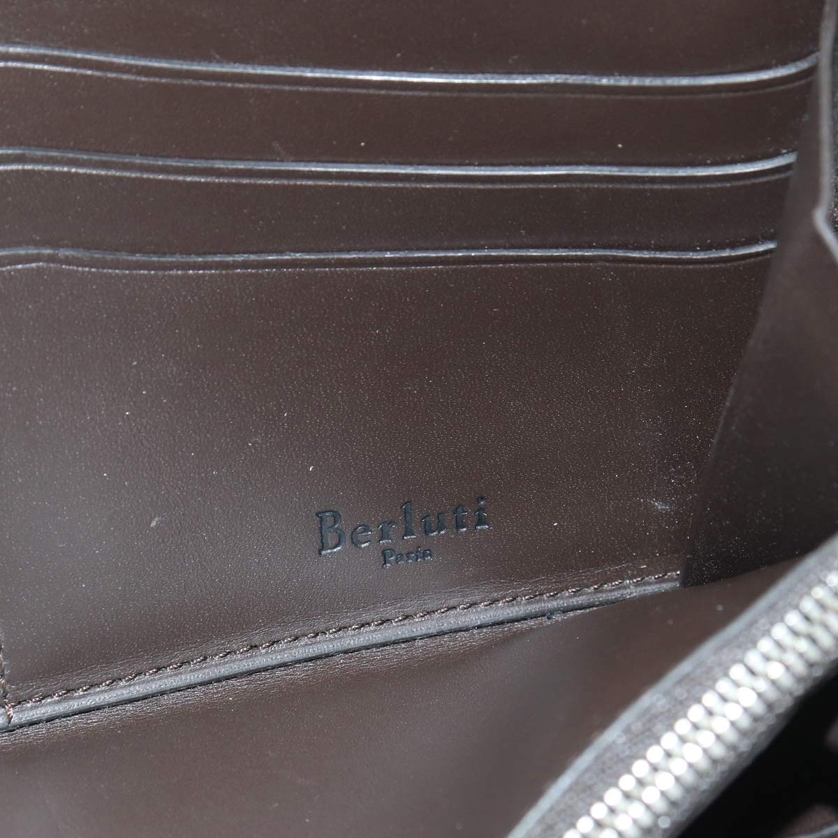 Calligraphy Itauba Long Wallet Venezia Leather Brown