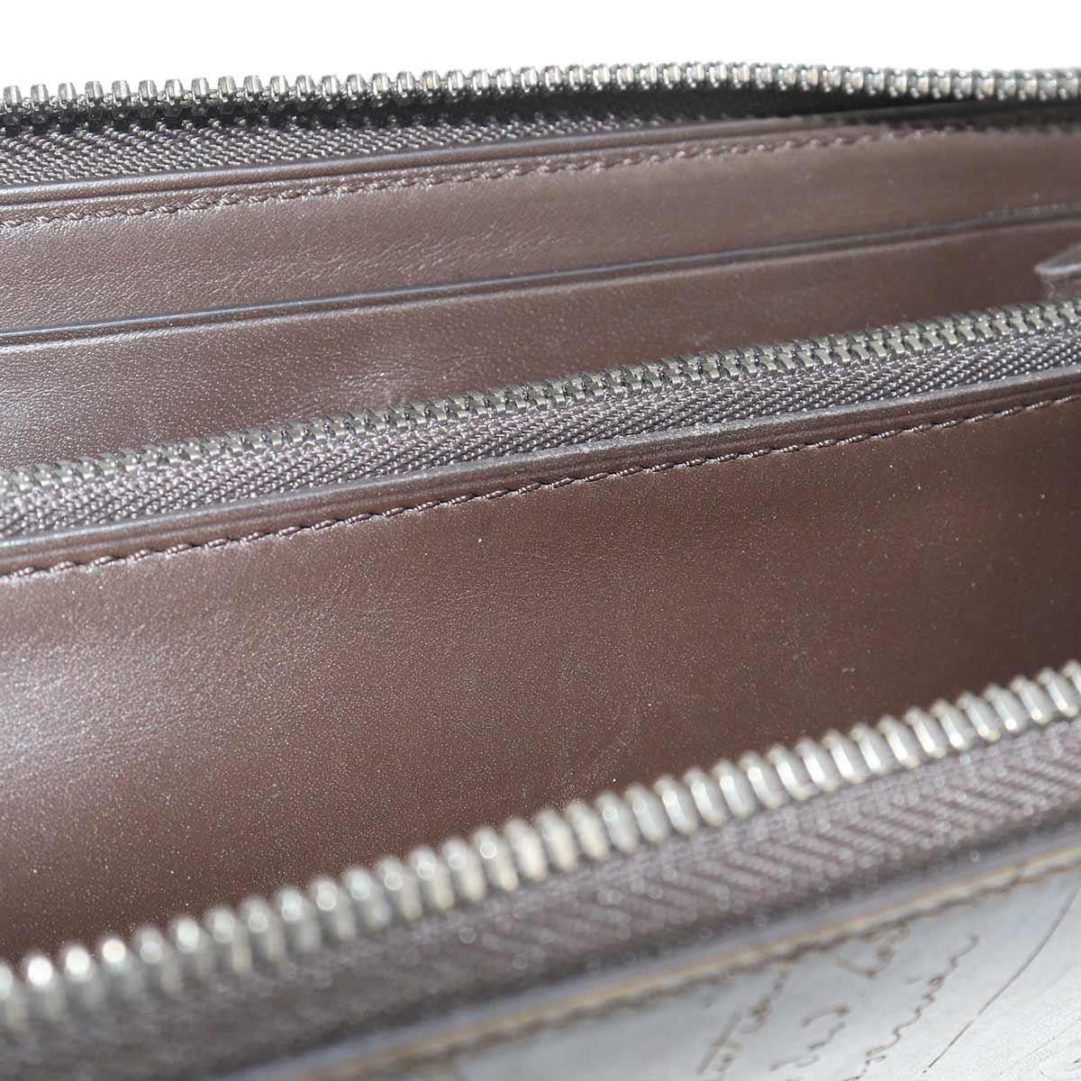 Calligraphy Itauba Long Wallet Venezia Leather Brown