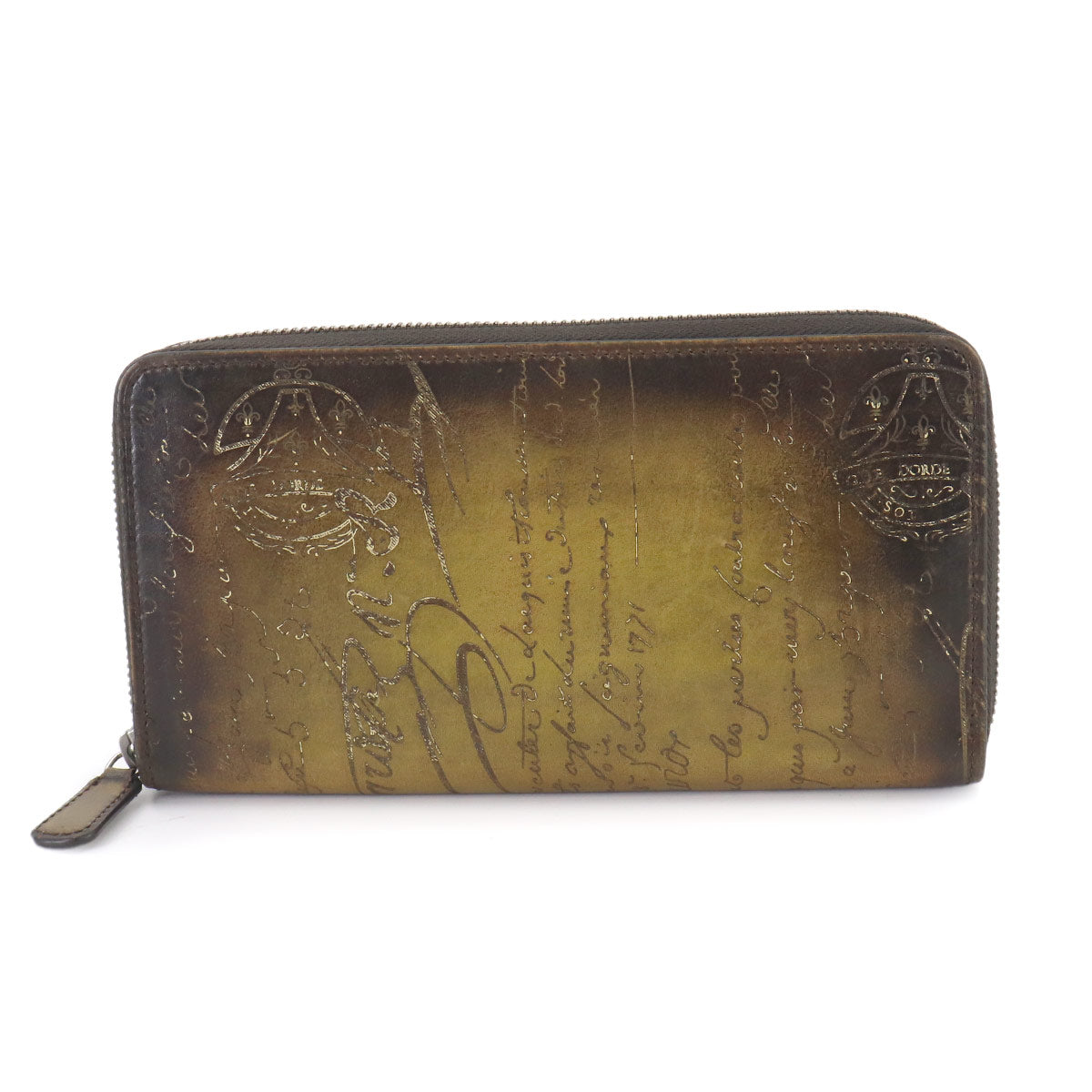 Calligraphy Itauba Long Wallet Venezia Leather Brown