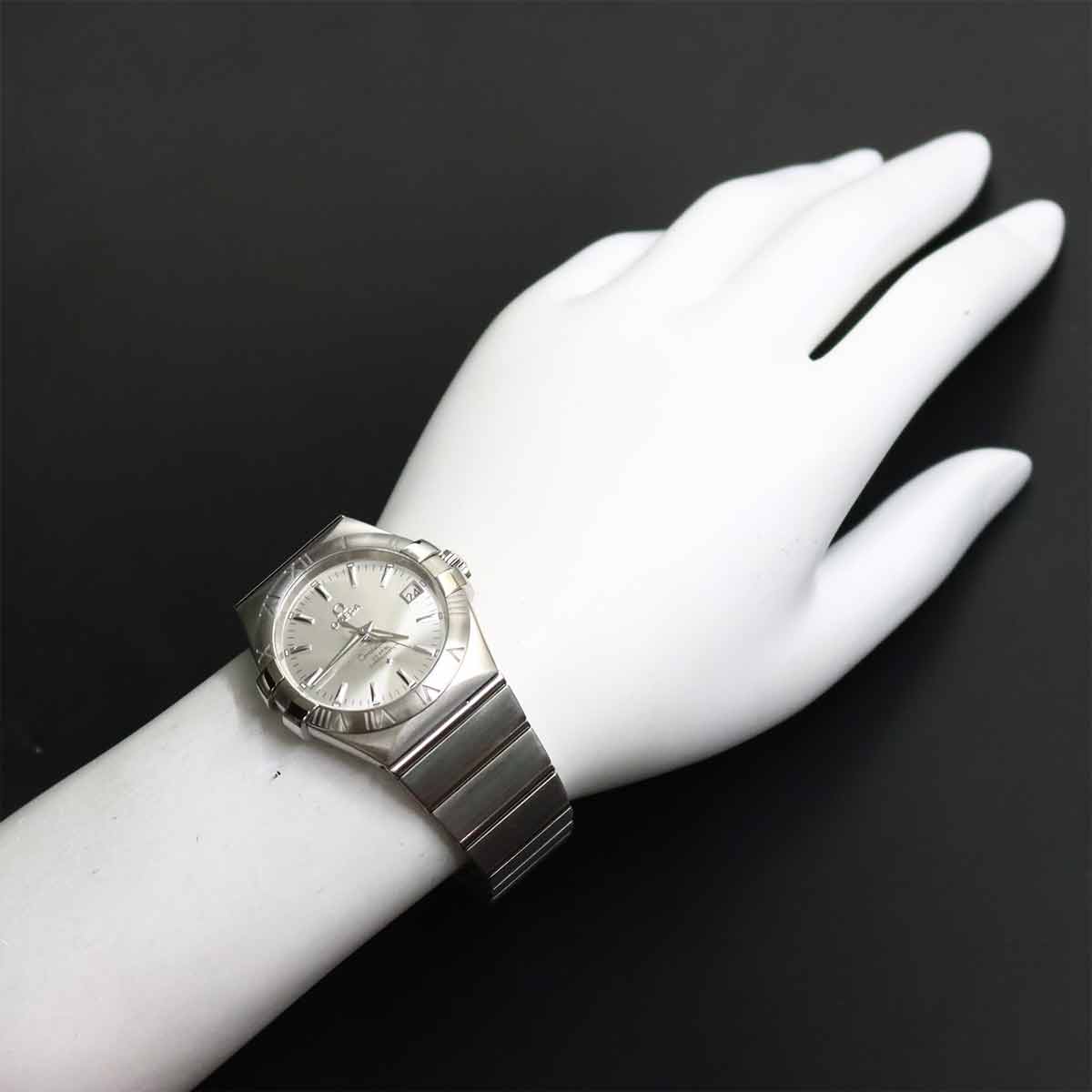 Constellation 123 10 35 20 02 001 Date Silver Dial Mens Watch