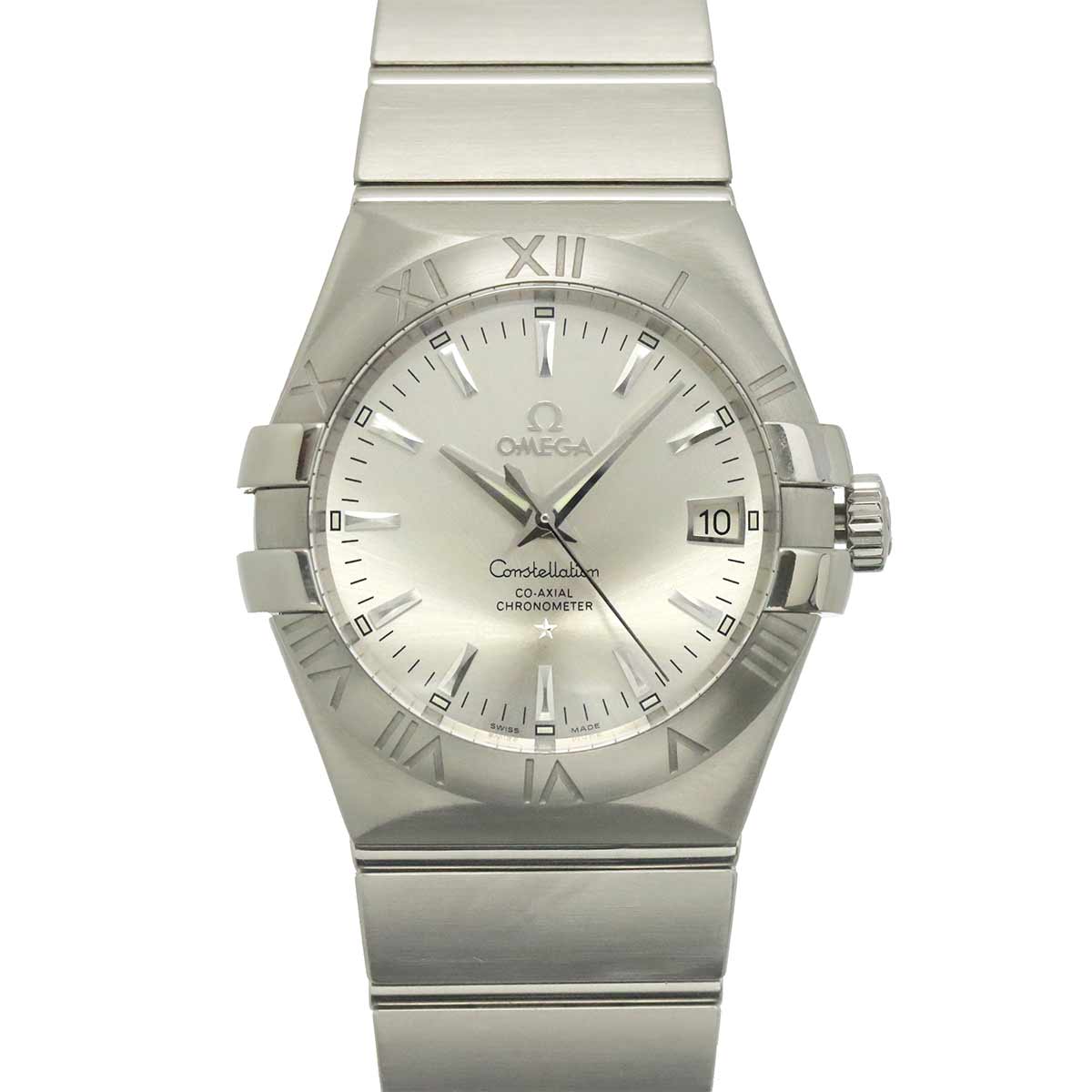 Constellation 123 10 35 20 02 001 Date Silver Dial Mens Watch