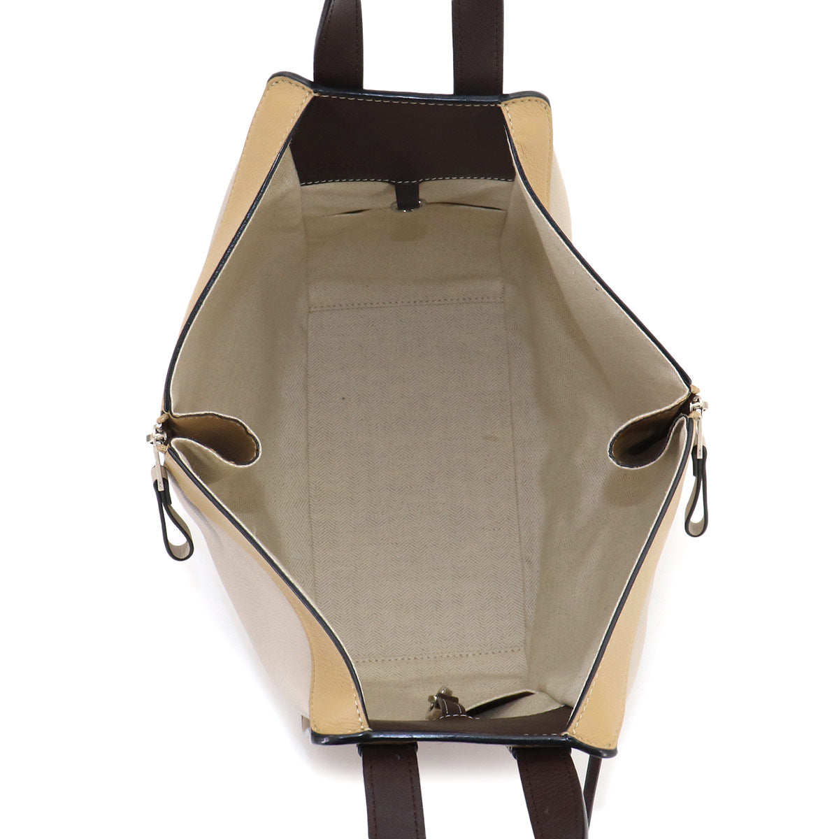 Hammock Small Hand Shoulder Bag Leather Beige Brown Purse