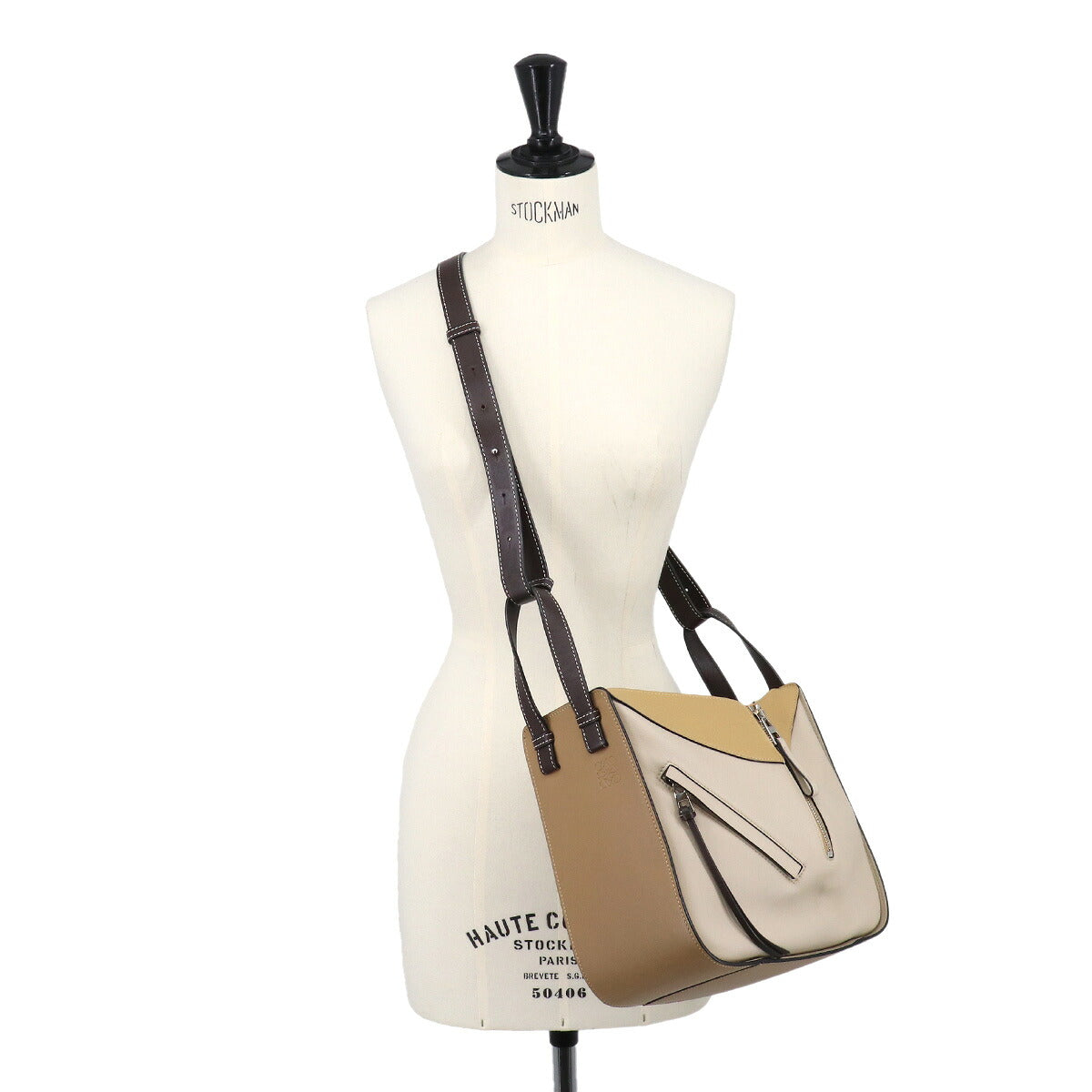 Hammock Small Hand Shoulder Bag Leather Beige Brown Purse