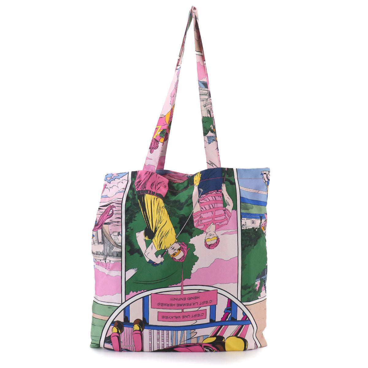 Petit H Tote Bag Silk 100% Multicolor Purse