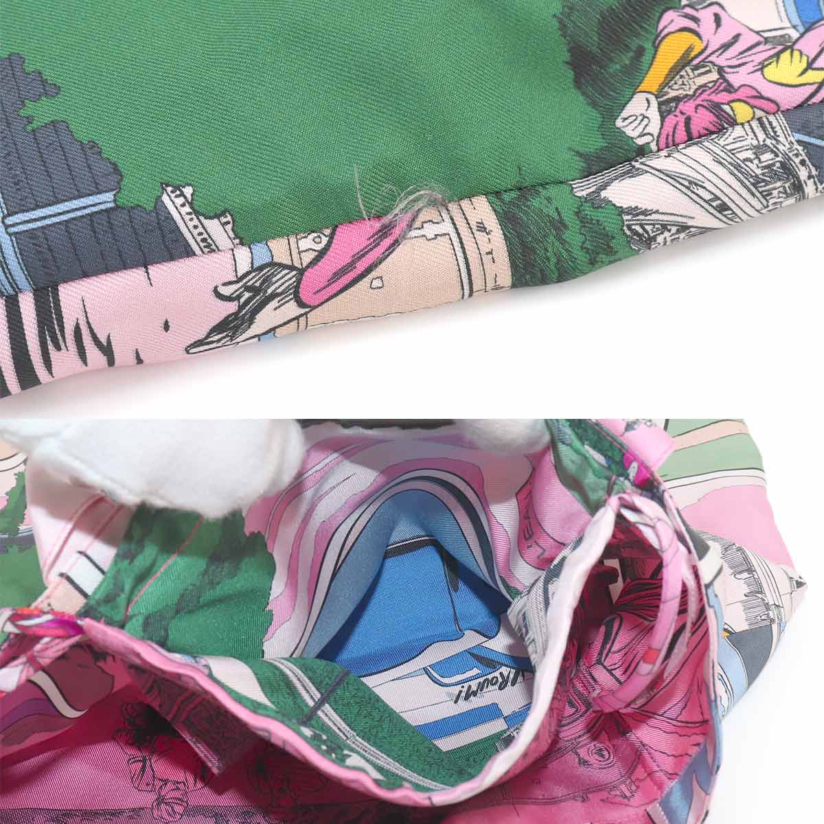 Petit H Tote Bag Silk 100% Multicolor Purse