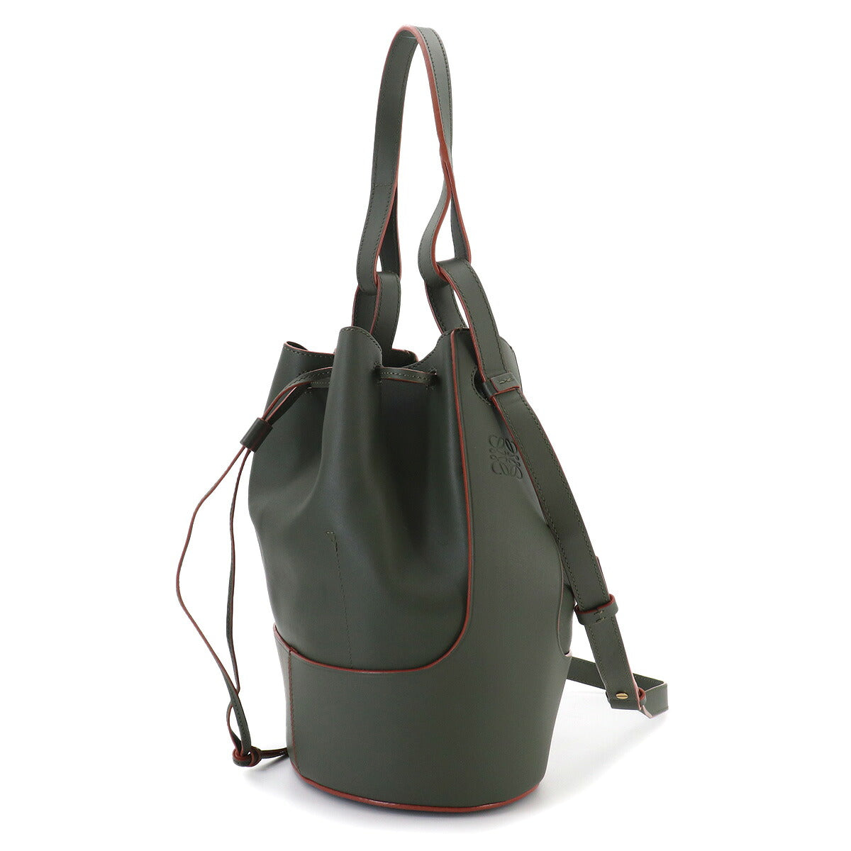 Balloon Small Shoulder Bag Leather Green