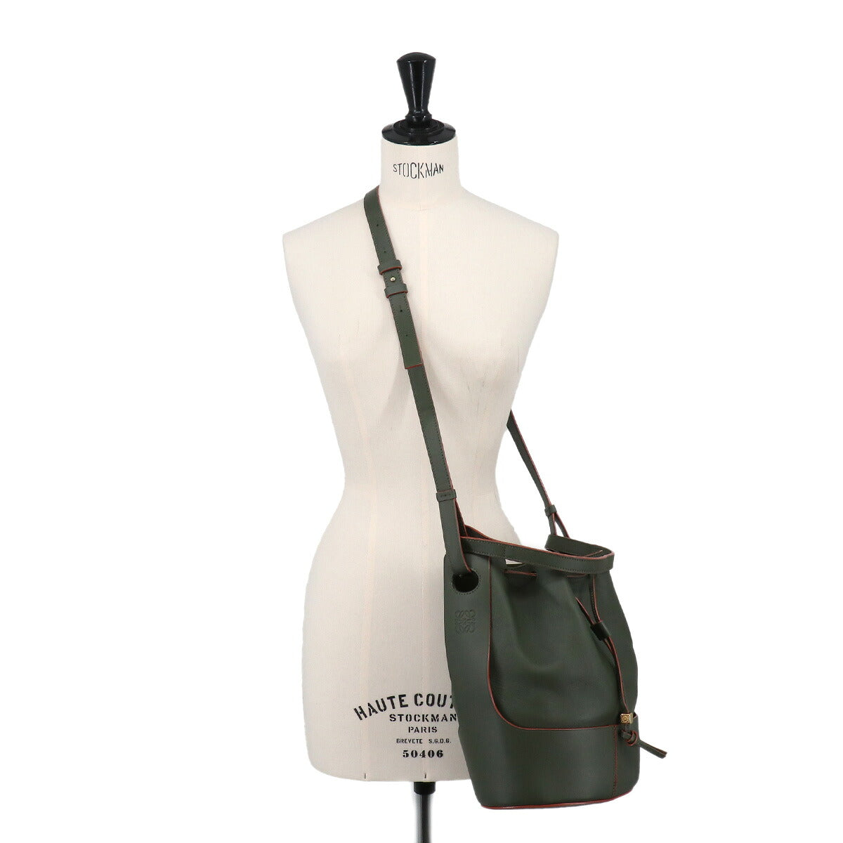 Balloon Small Shoulder Bag Leather Green