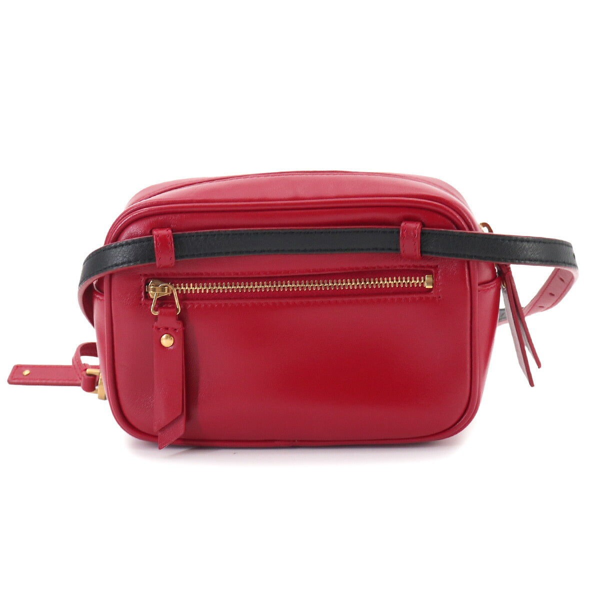 Lou Belt Bag Waist Pouch Leather Red 534817