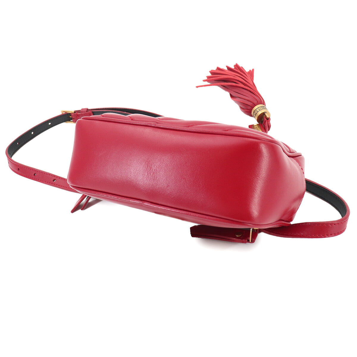 Lou Belt Bag Waist Pouch Leather Red 534817