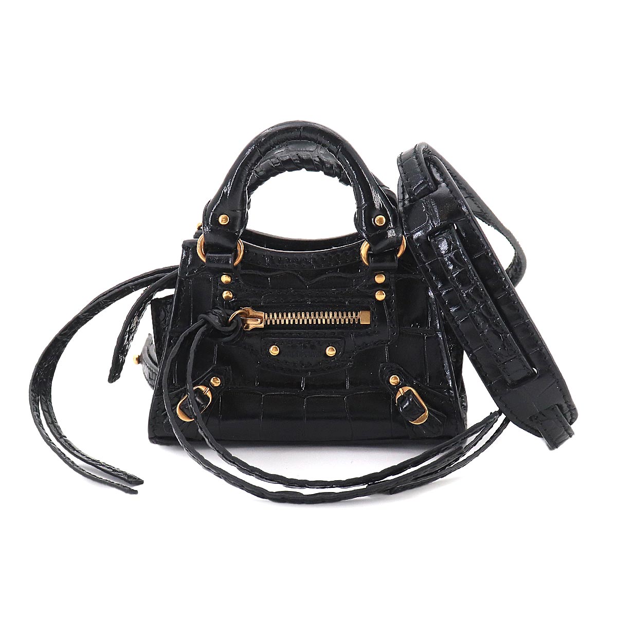 Classic Super Nano City 2way Hand Shoulder Bag 669537 Black