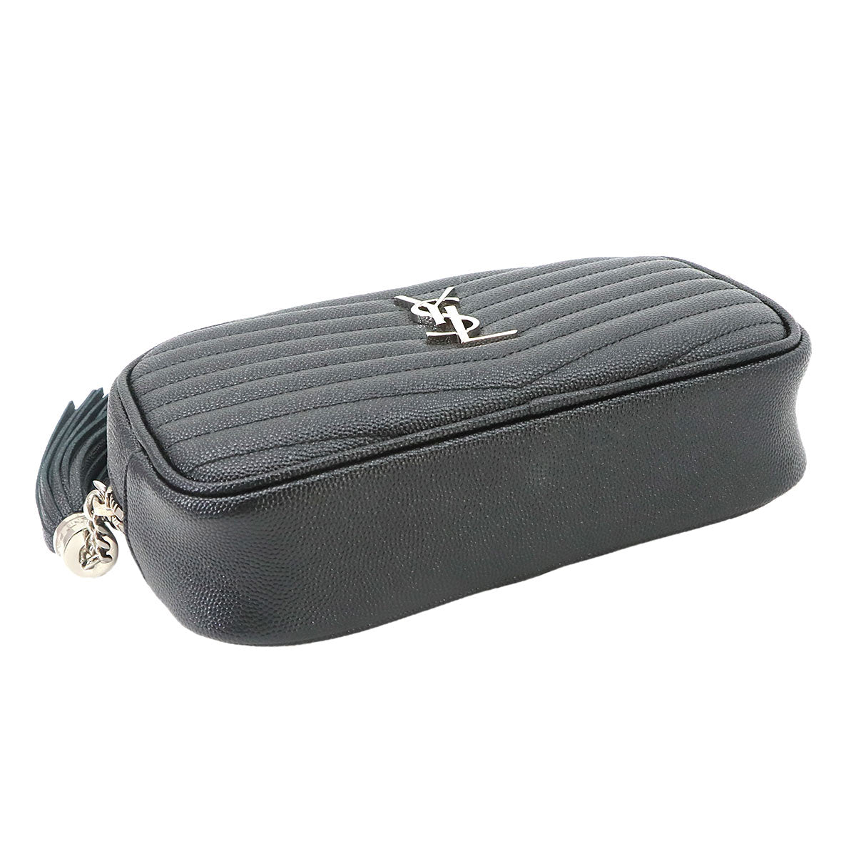 Lou Mini Chain Shoulder Bag Leather Black 612579