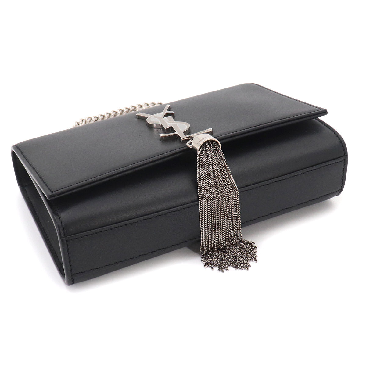 Kate Small Chain Shoulder Bag Leather Black 474366