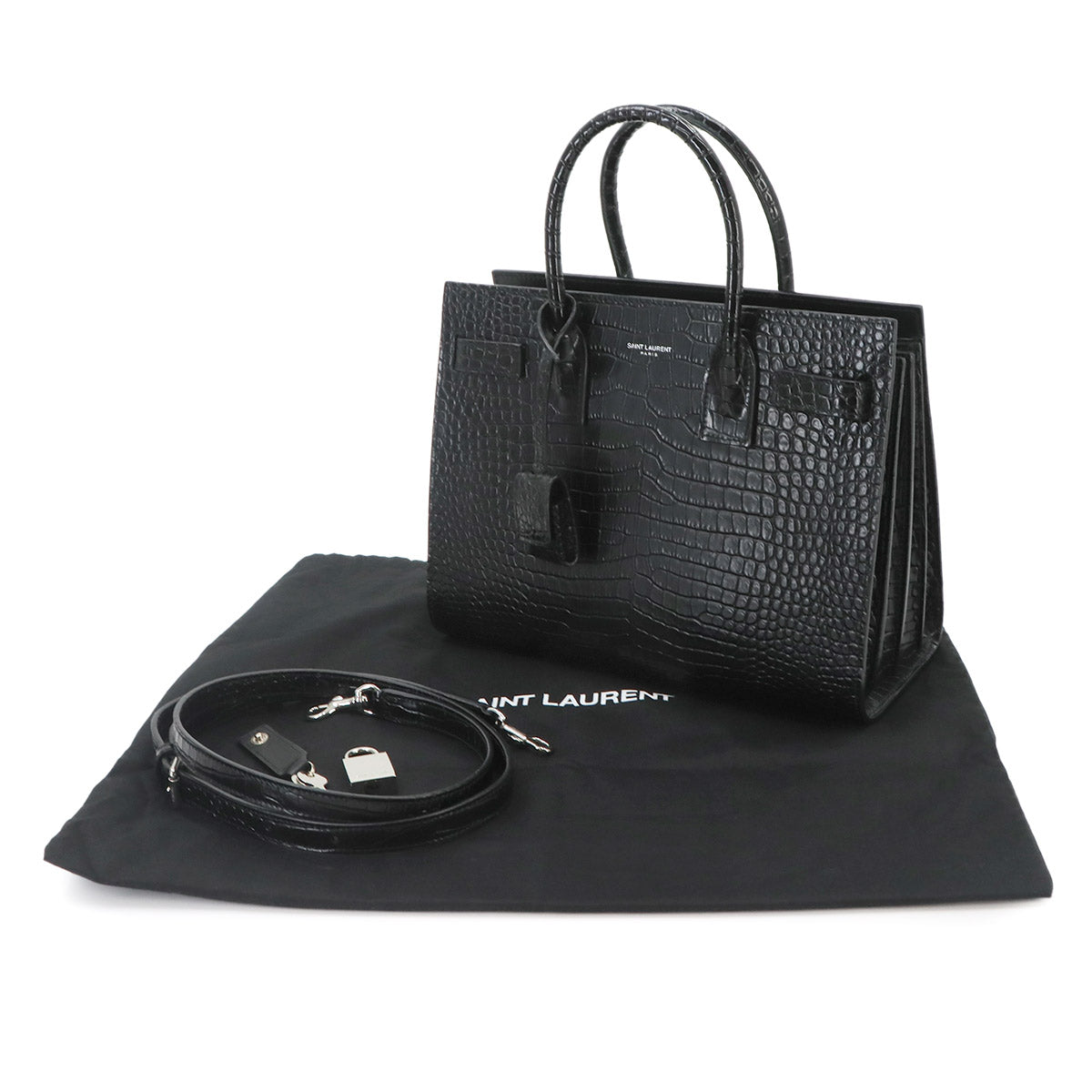 Baby Sac De Jour Hand Shoulder Bag Leather Black 421863