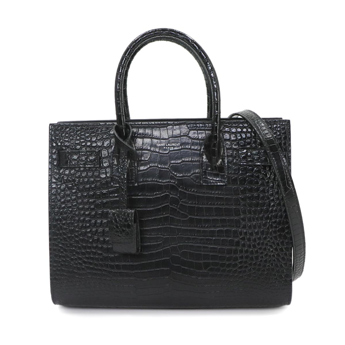 Baby Sac De Jour Hand Shoulder Bag Leather Black 421863