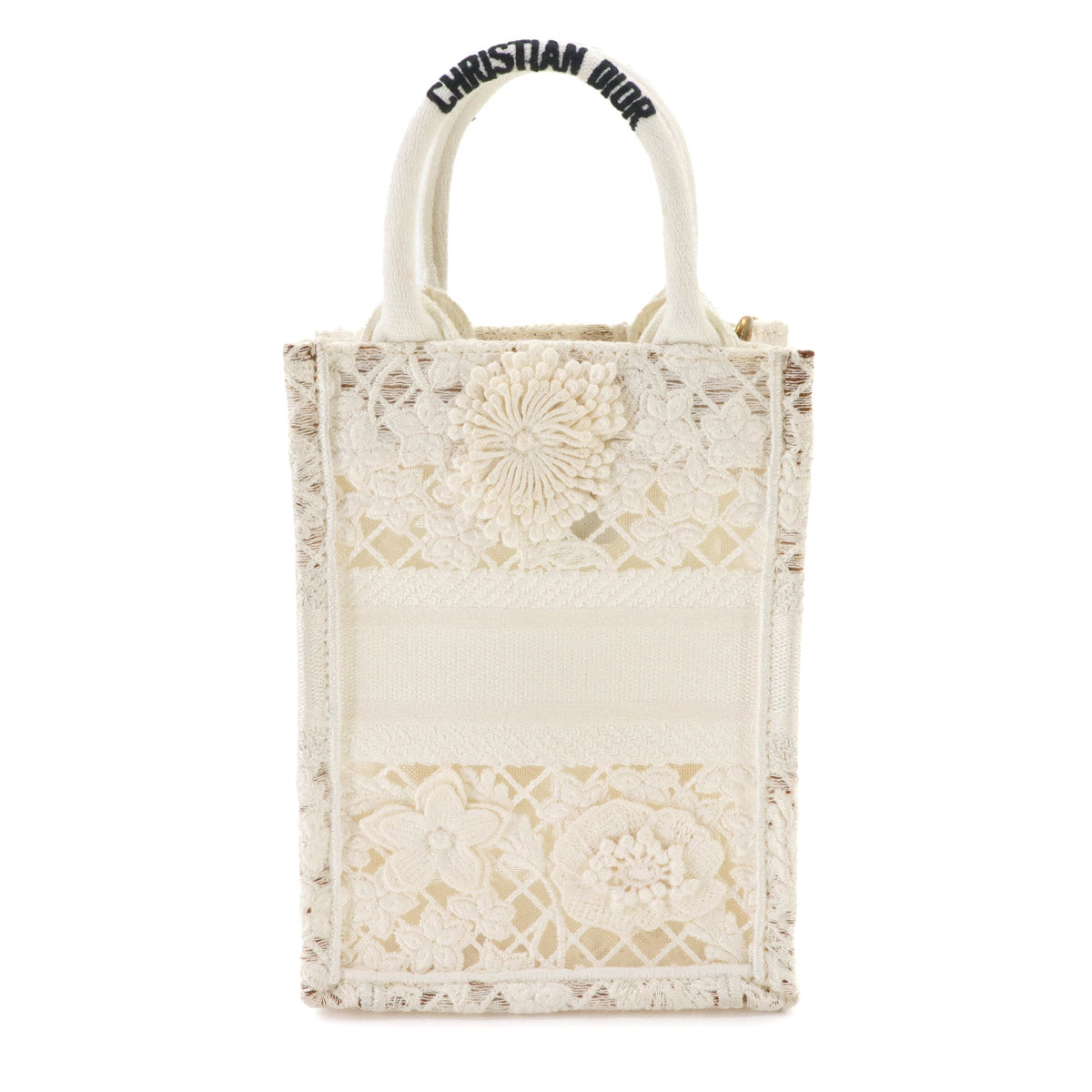Mini Vertical Book Tote Hand Shoulder Bag White