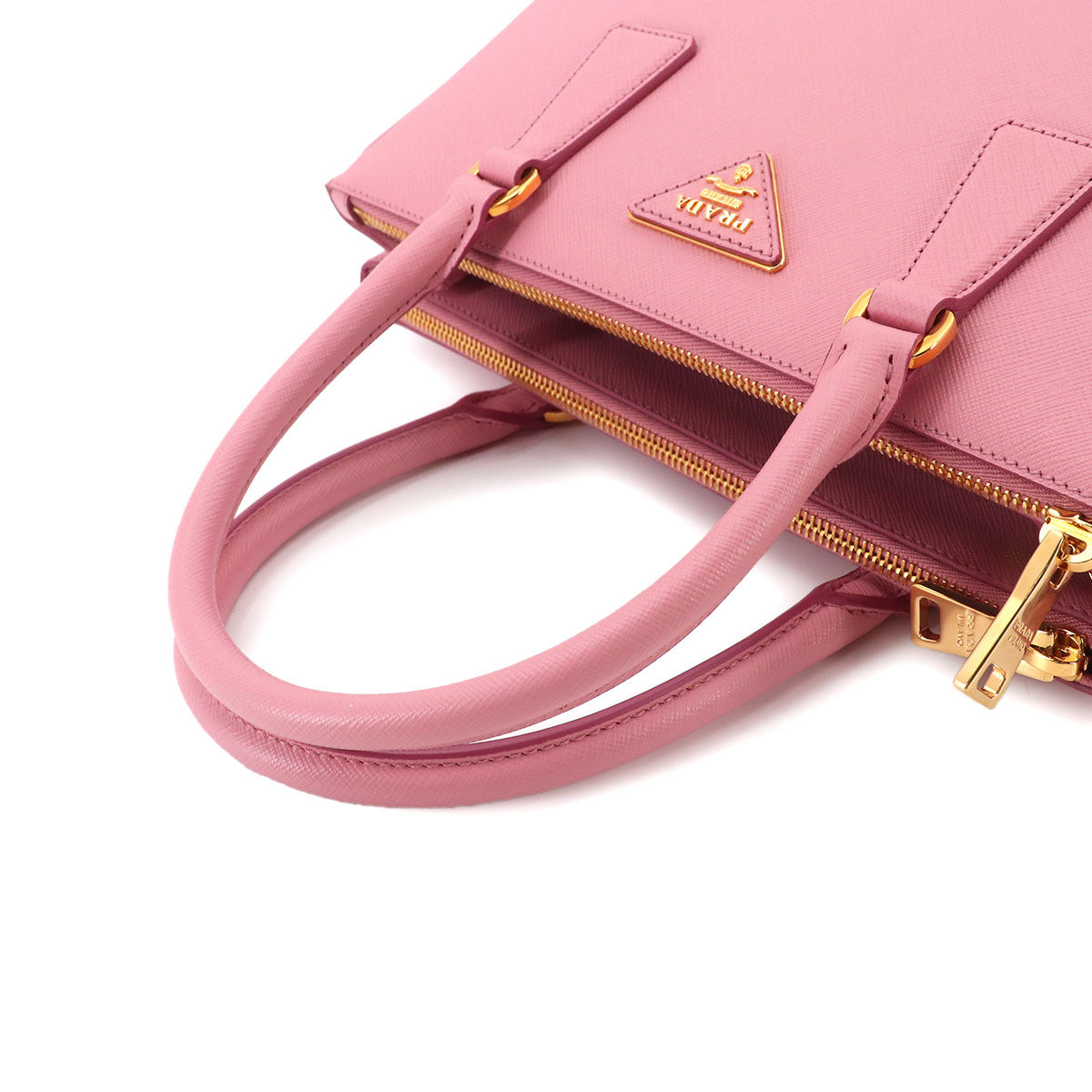 Galleria Medium Hand Shoulder Bag Saffiano Leather Pink 1BA863