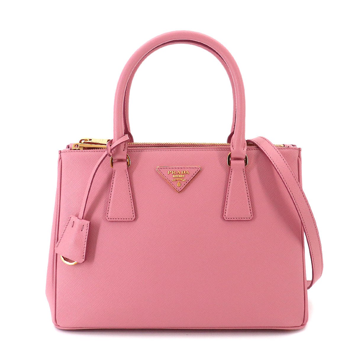 Galleria Medium Hand Shoulder Bag Saffiano Leather Pink 1BA863
