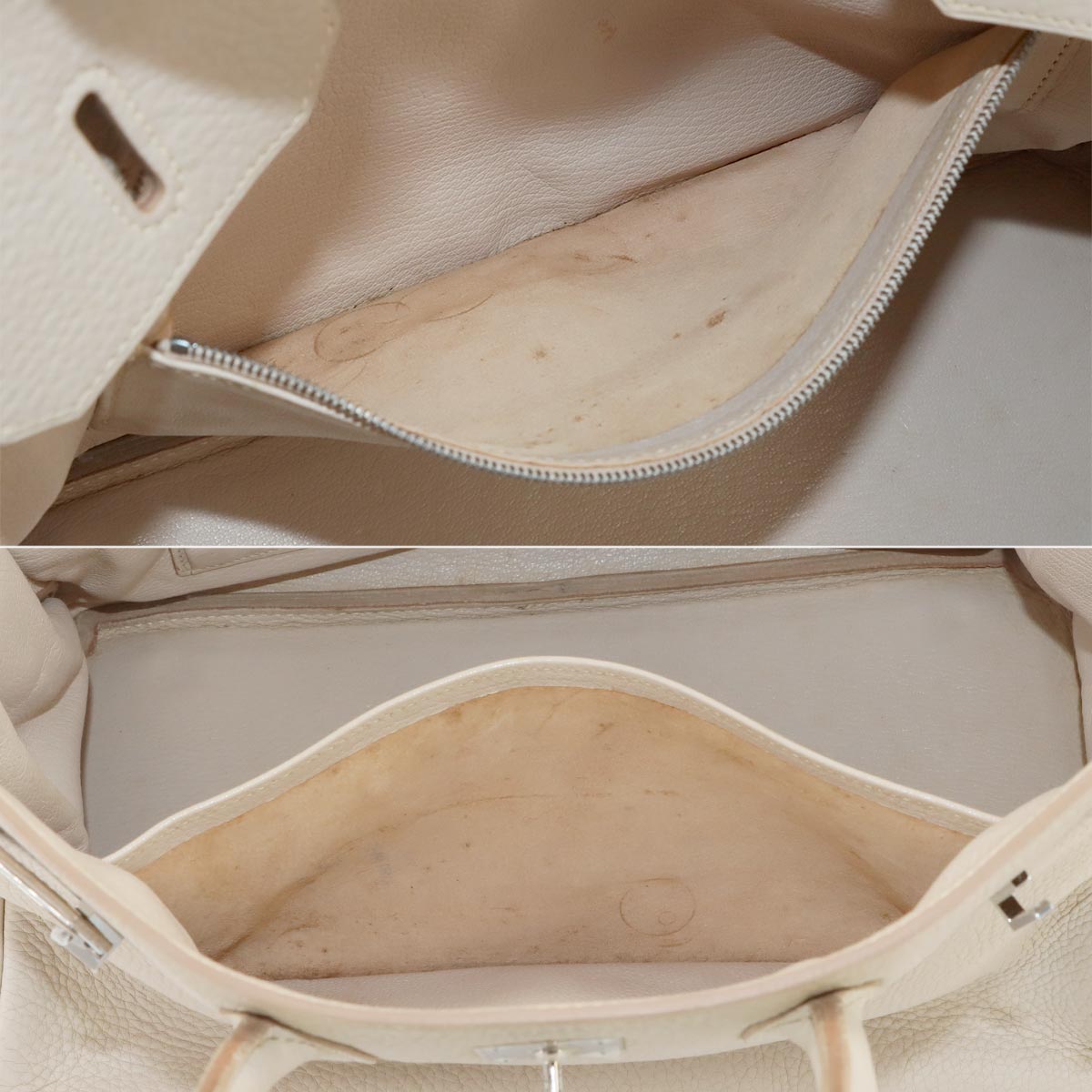 Birkin 35 Taurillon Clemence Beige Hand Bag Purse