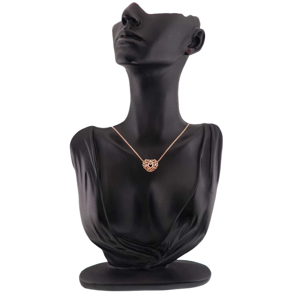 Diamond 0.18ct Necklace 18K Pink Gold 750