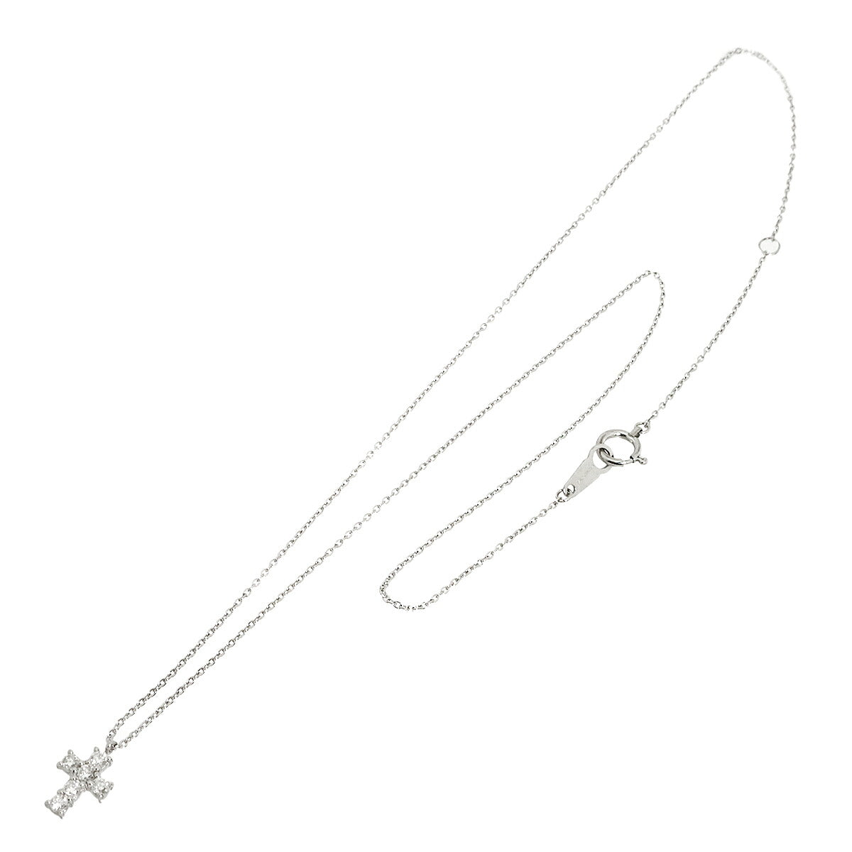 Cross Diamond 0.18ct Necklace Platinum