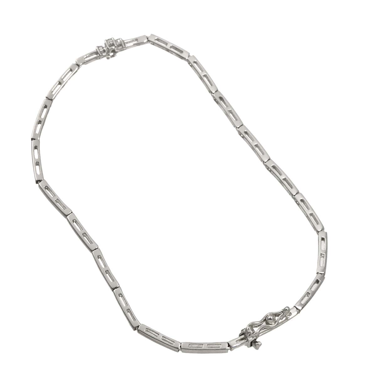 Vendome Aoyama Diamond 0.10ct Bracelet 18K White Gold 750