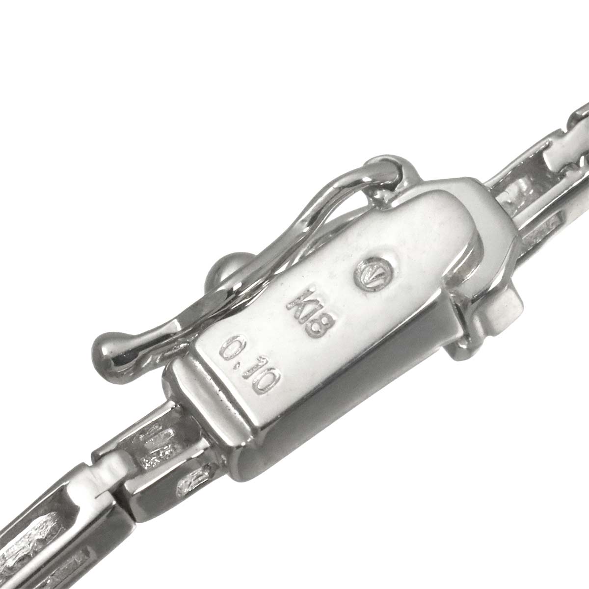 Vendome Aoyama Diamond 0.10ct Bracelet 18K White Gold 750
