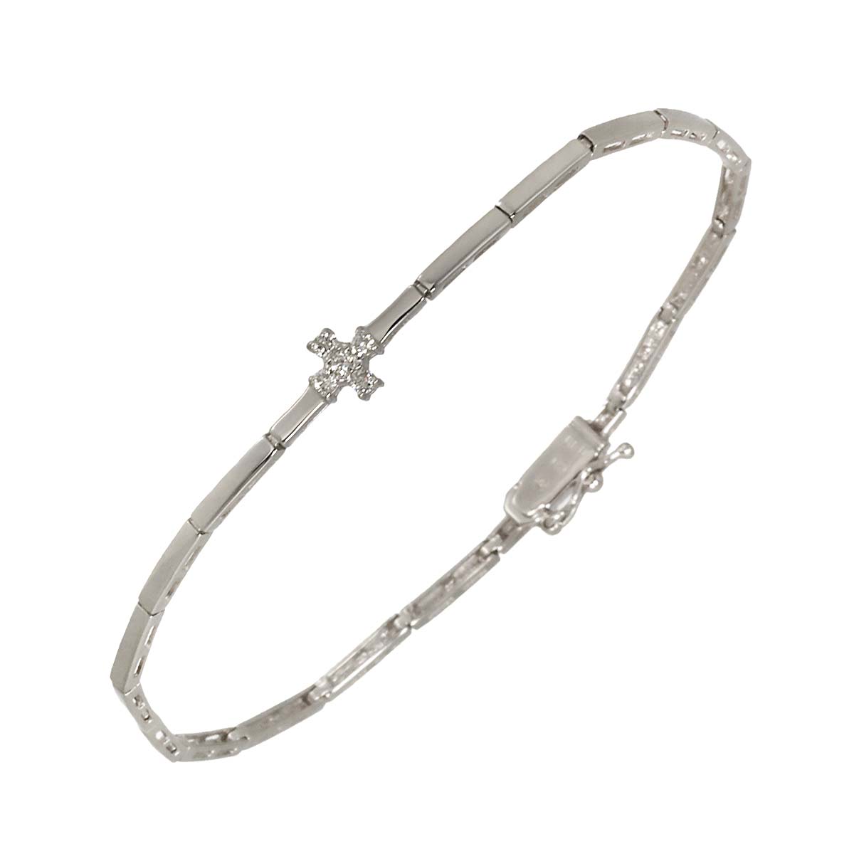 Vendome Aoyama Diamond 0.10ct Bracelet 18K White Gold 750