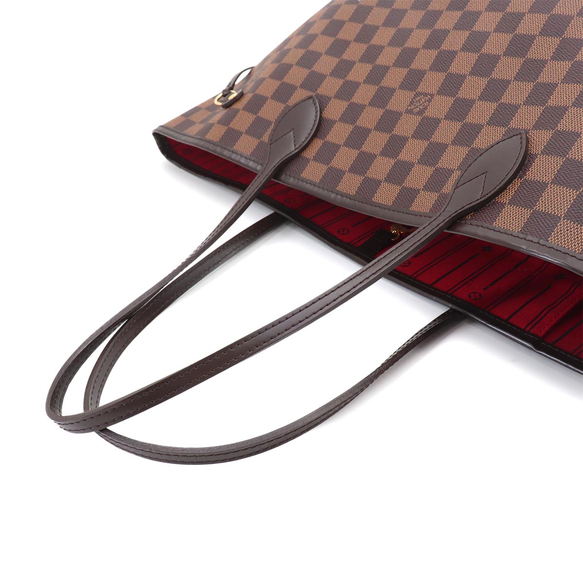 Damier Neverfull MM Tote Bag Ebene Cerise N51105 Purse