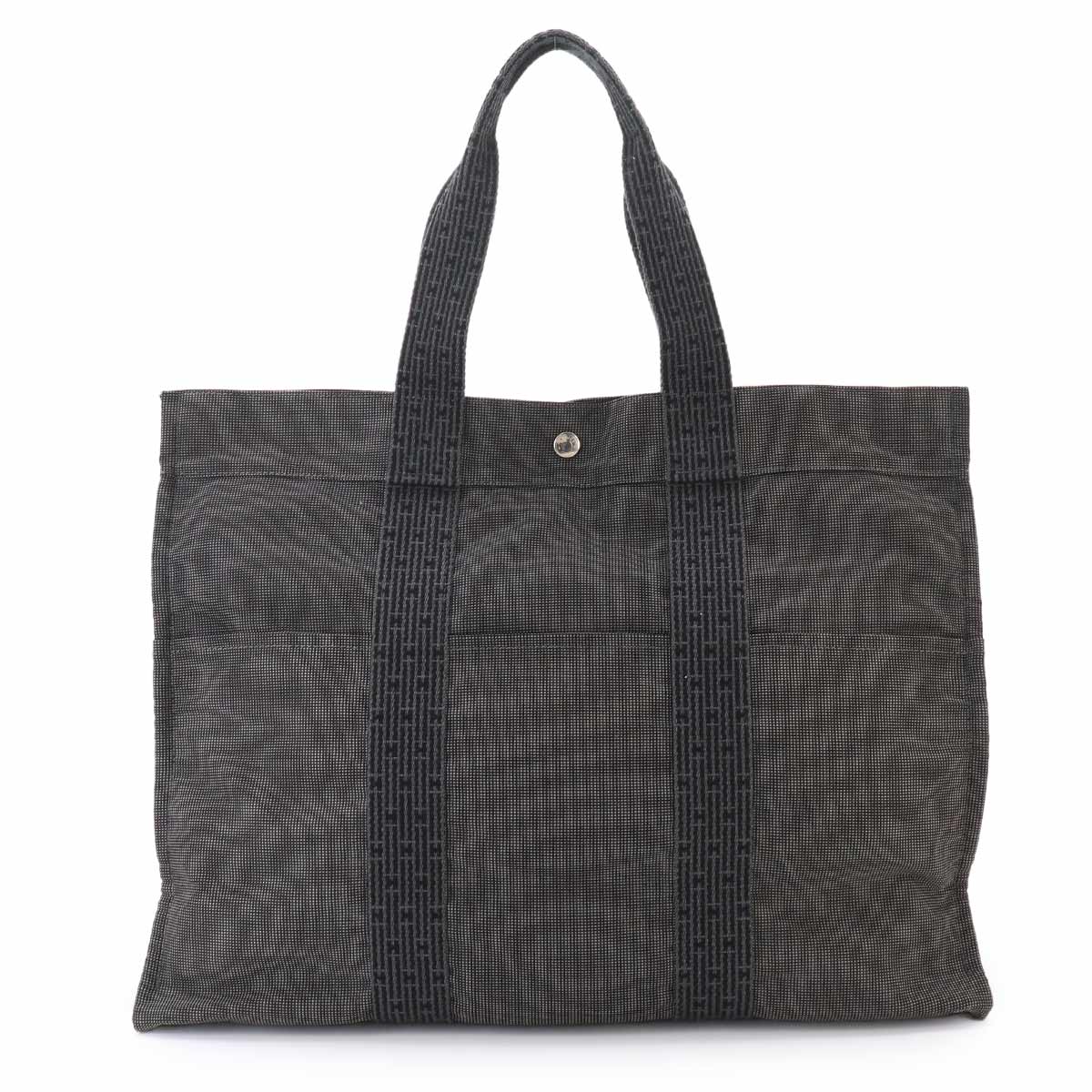Herline Tote GM Bag Canvas Gray Purse