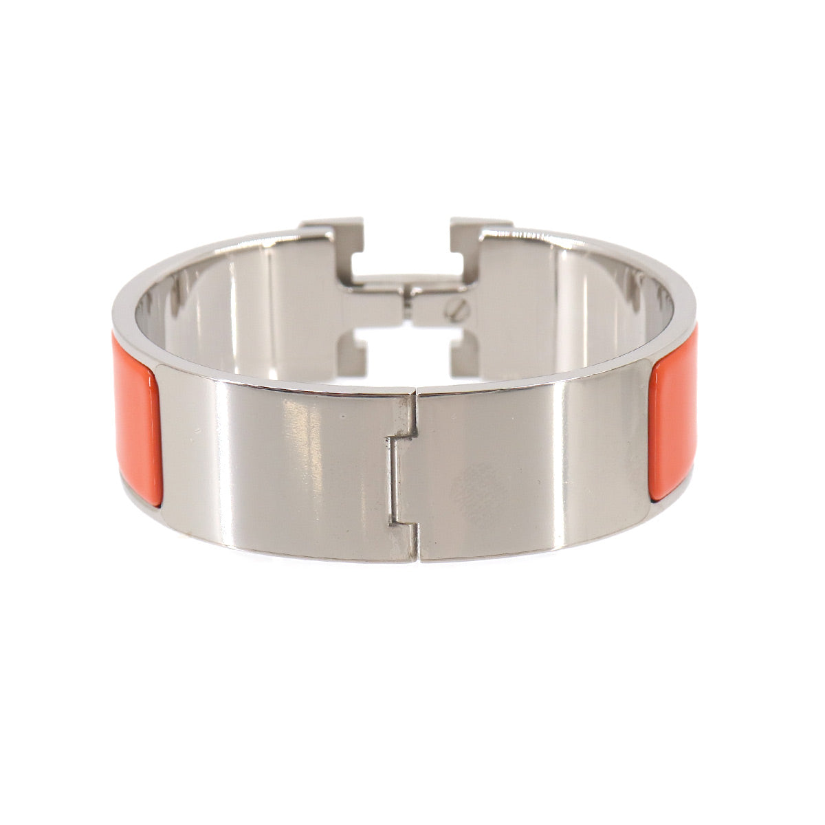 Clic Clac H Bangle Orange Silver Accessory