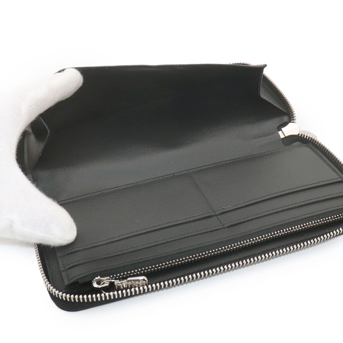 Damier Graphite Zippy Wallet Vertical Black N63095