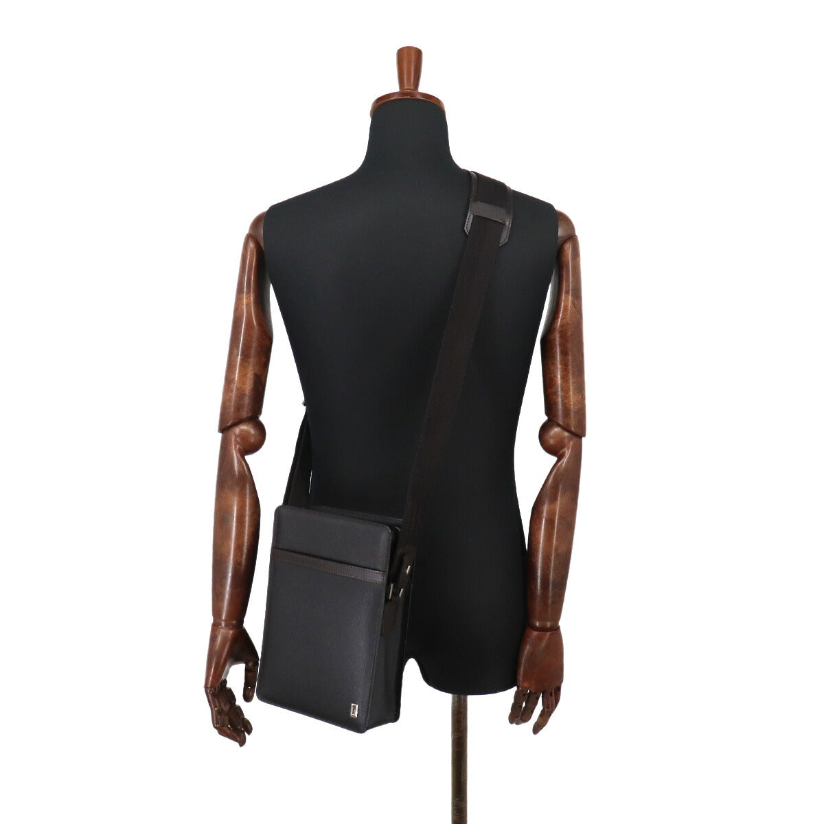 Sidecar Shoulder Bag Leather Dark brown Purse
