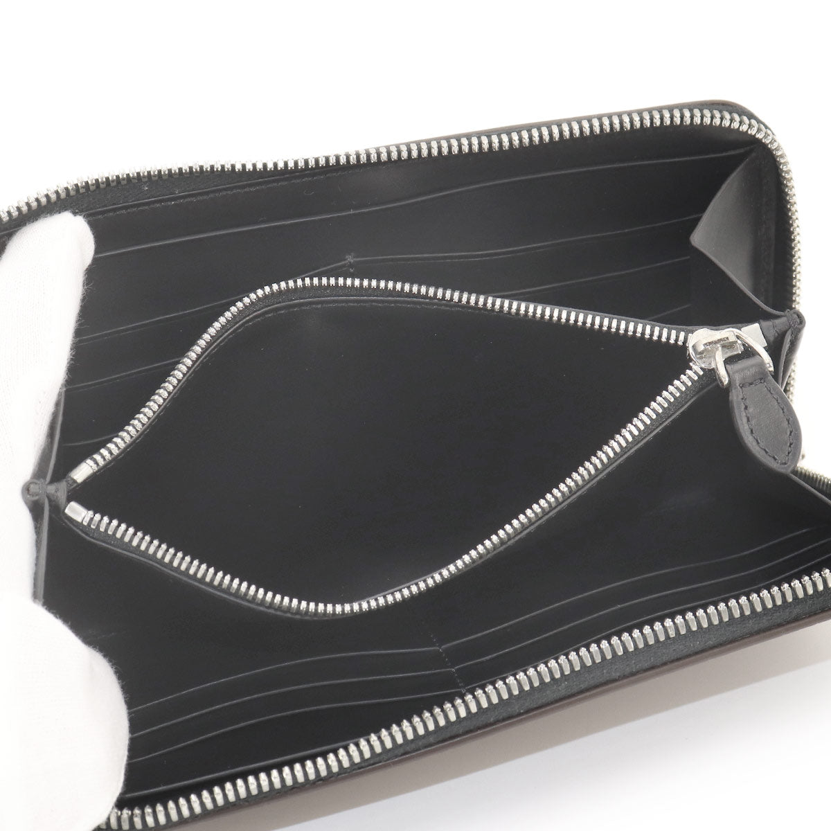 Calligraphy Itauba Long Wallet Venezia Leather Brown