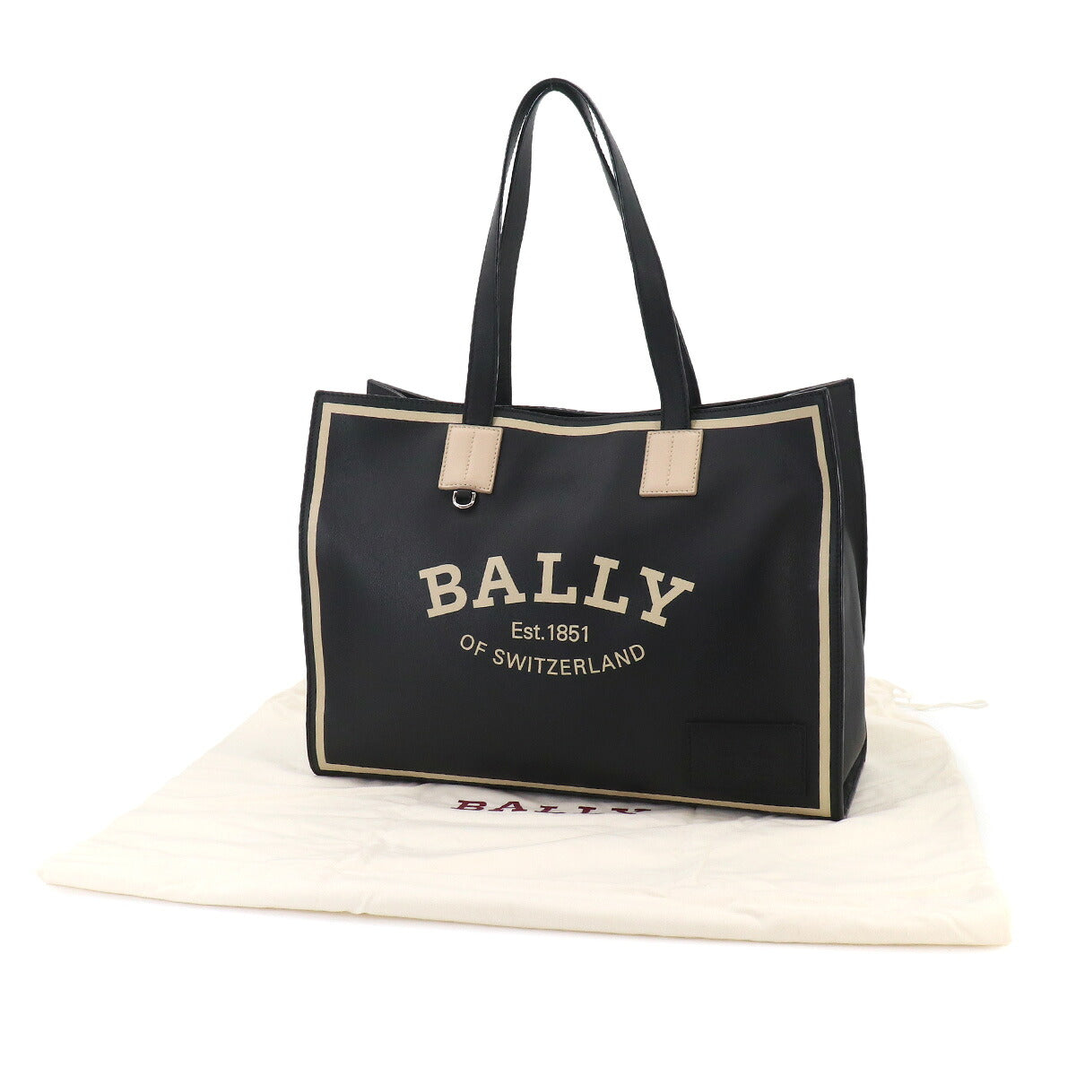 Crystalia EW Tote Bag Leather Black 761765960491 Purse